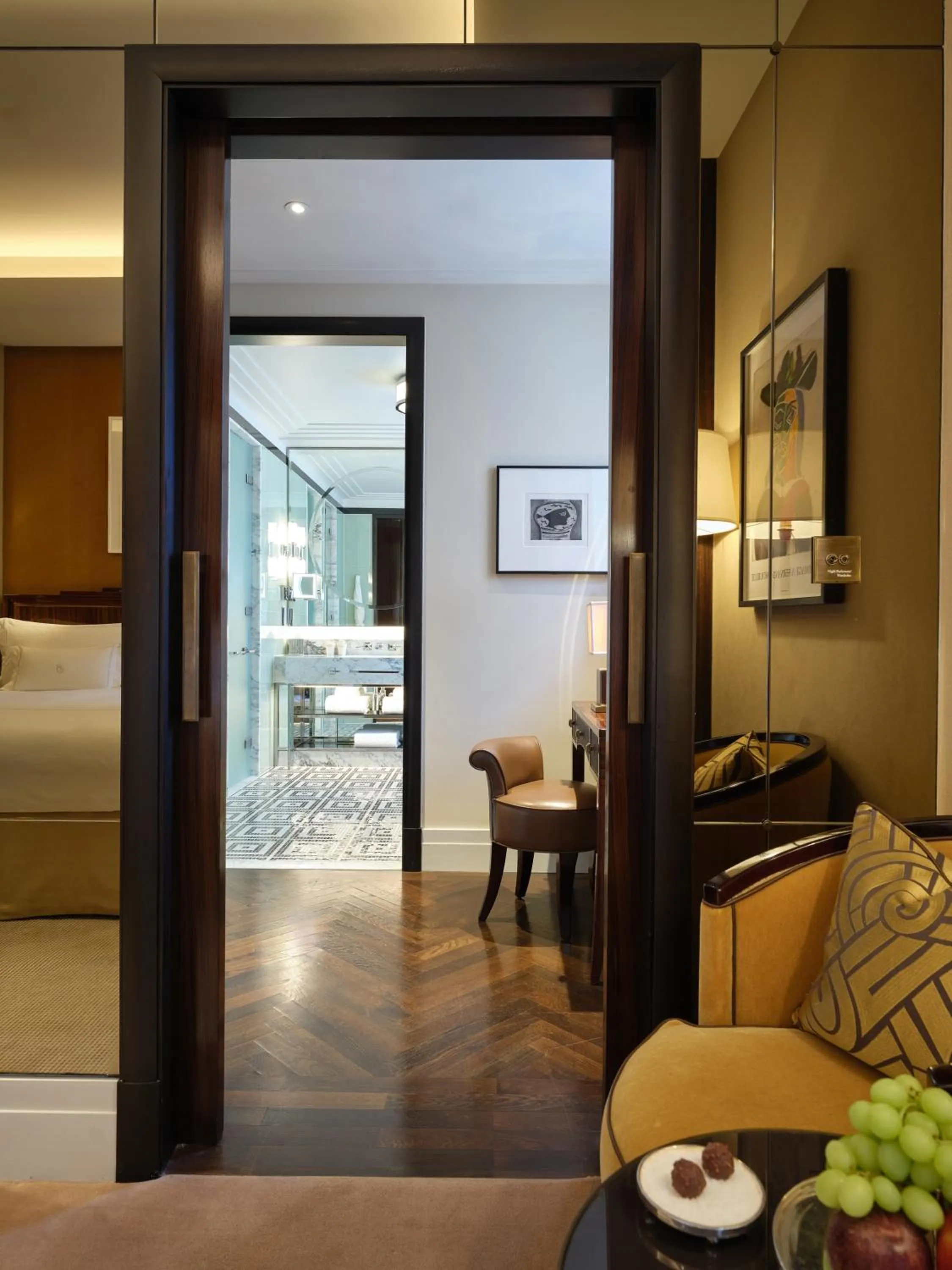 Bed in The Beaumont Mayfair