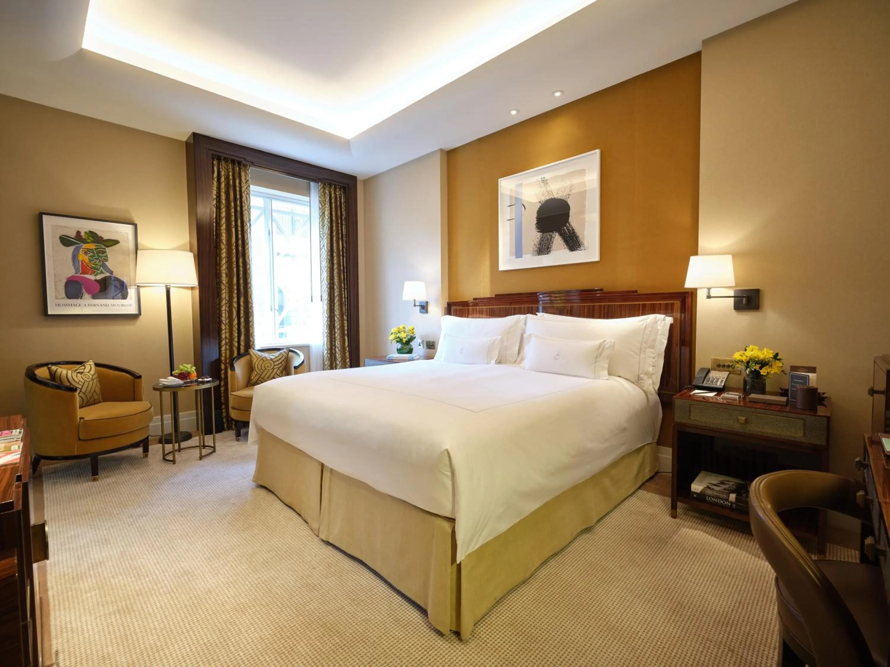 Bed in The Beaumont Mayfair