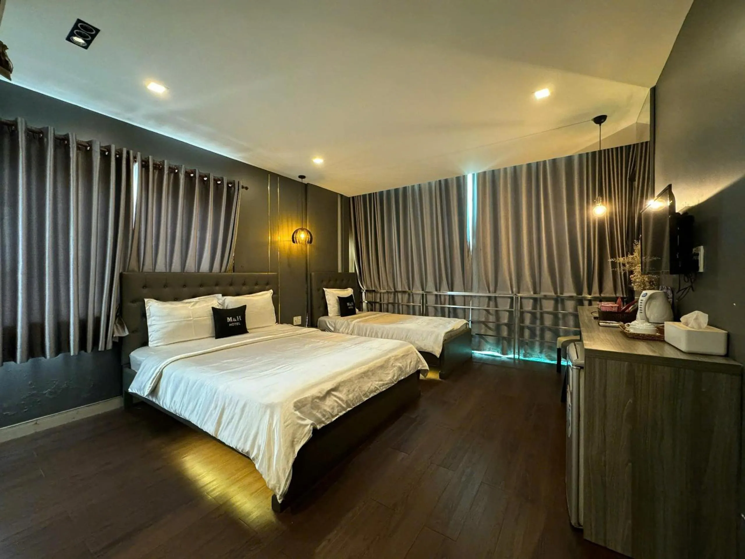 Photo of the whole room, Bed in M&H Lux Hotel