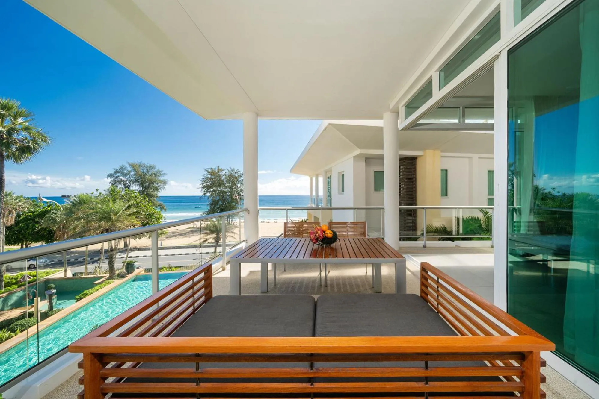 Balcony/Terrace in Karon Beachfront Apartment 724