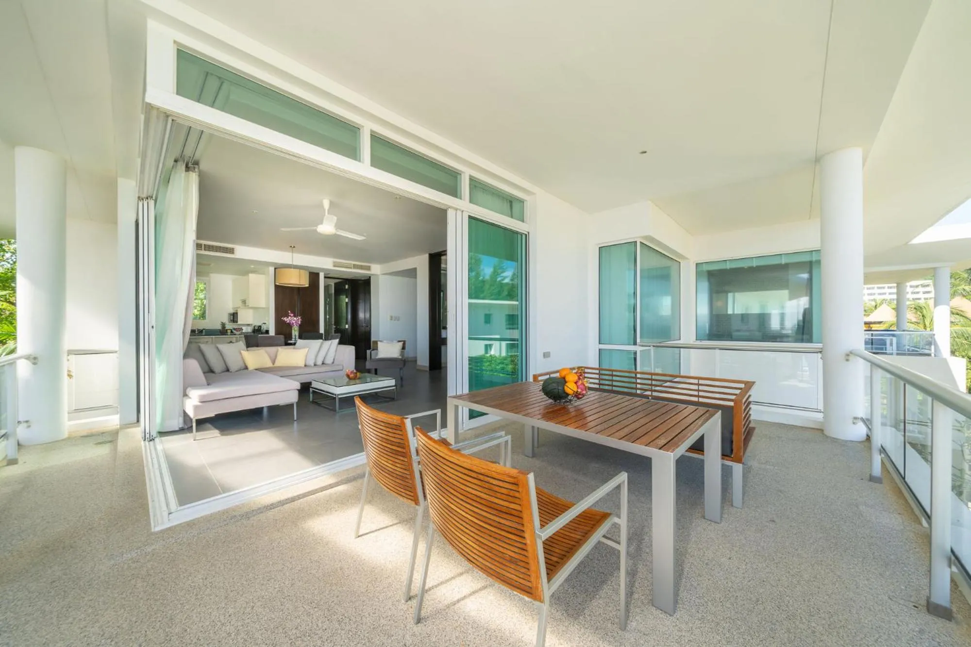 Balcony/Terrace in Karon Beachfront Apartment 724