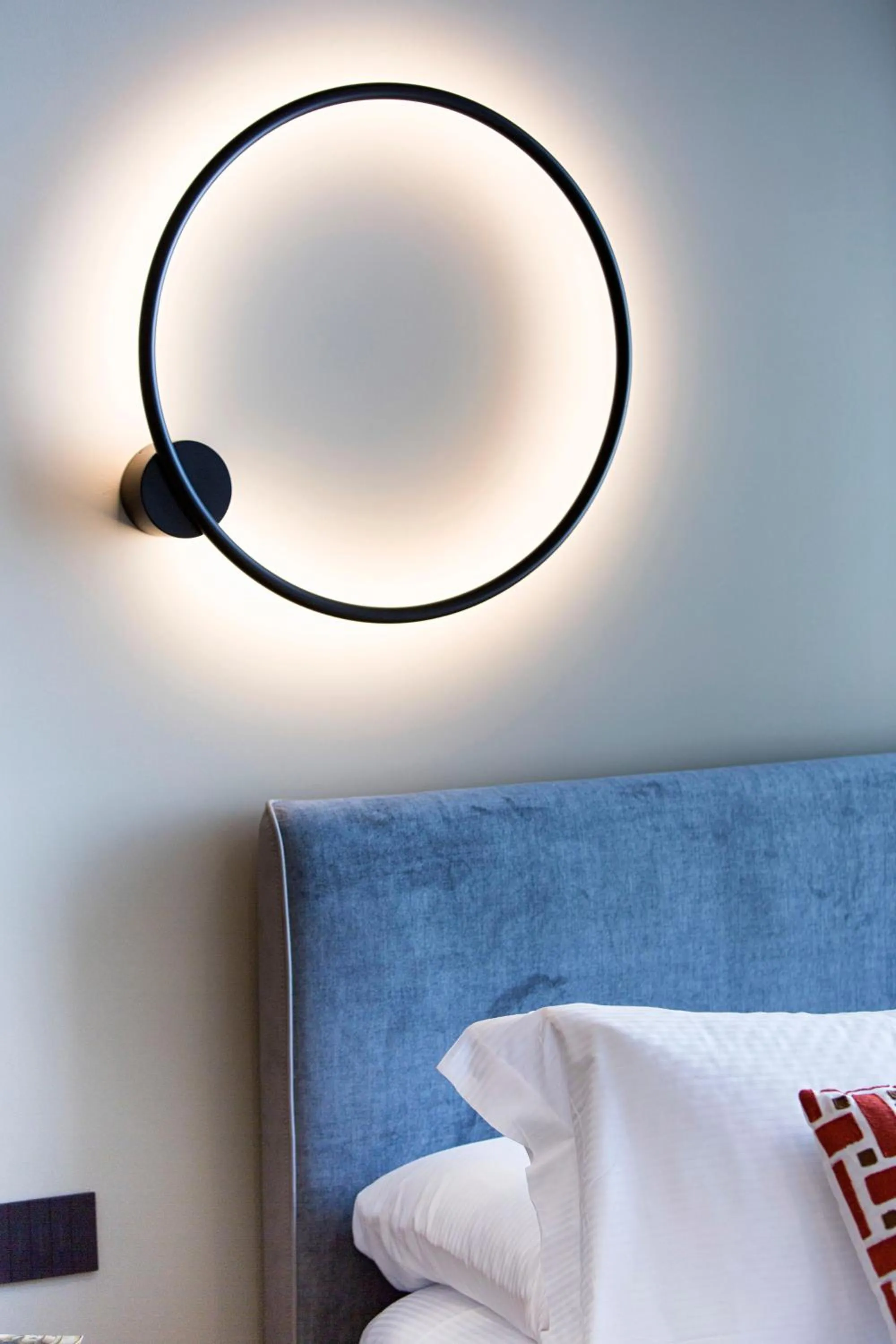 Bed in Vesuvius Palace Aparthotel