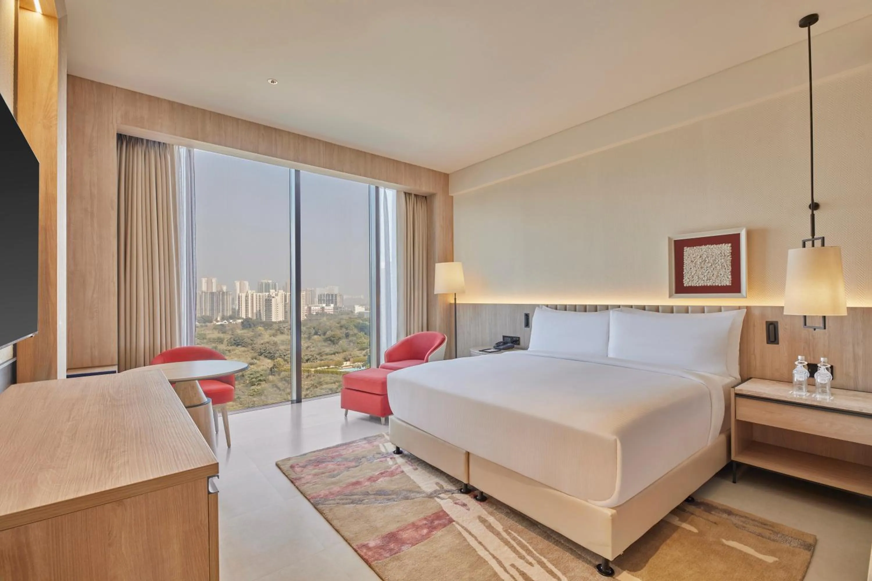 Bedroom, Bed in Hilton Gurugram Baani City Centre