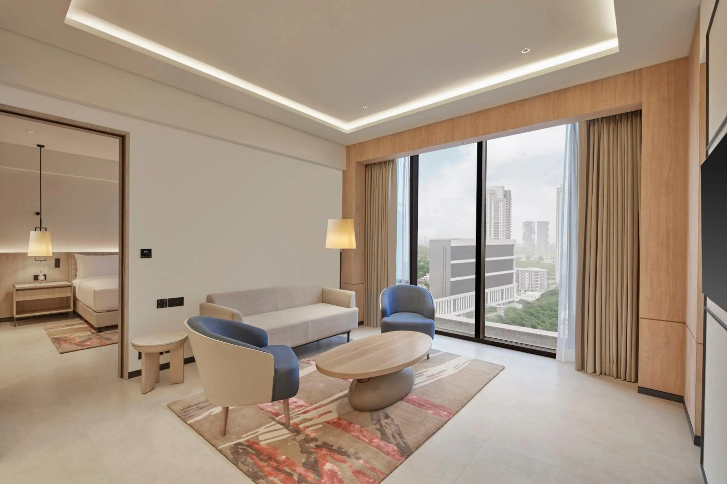 Living room in Hilton Gurugram Baani City Centre