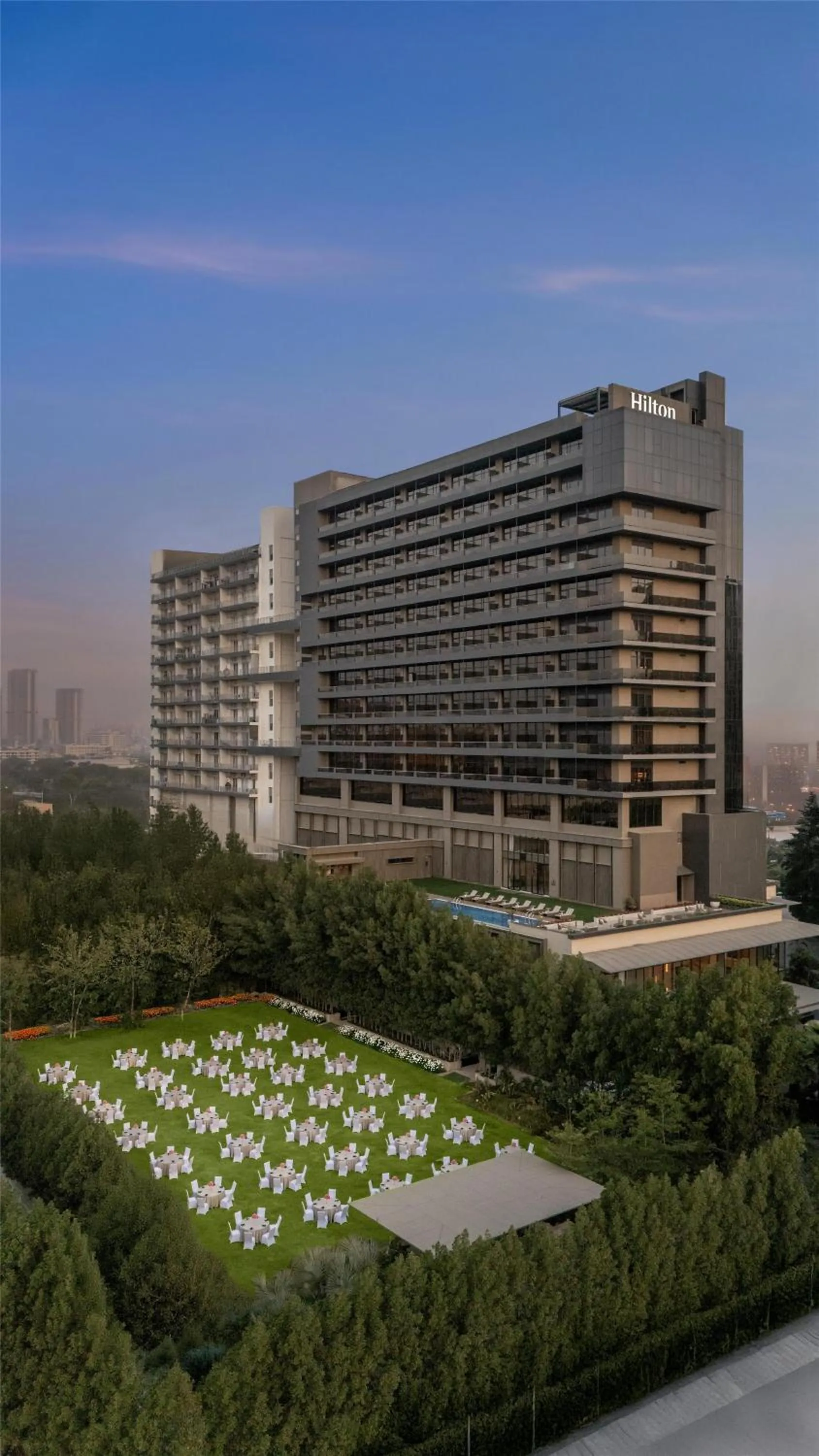 Property building in Hilton Gurugram Baani City Centre