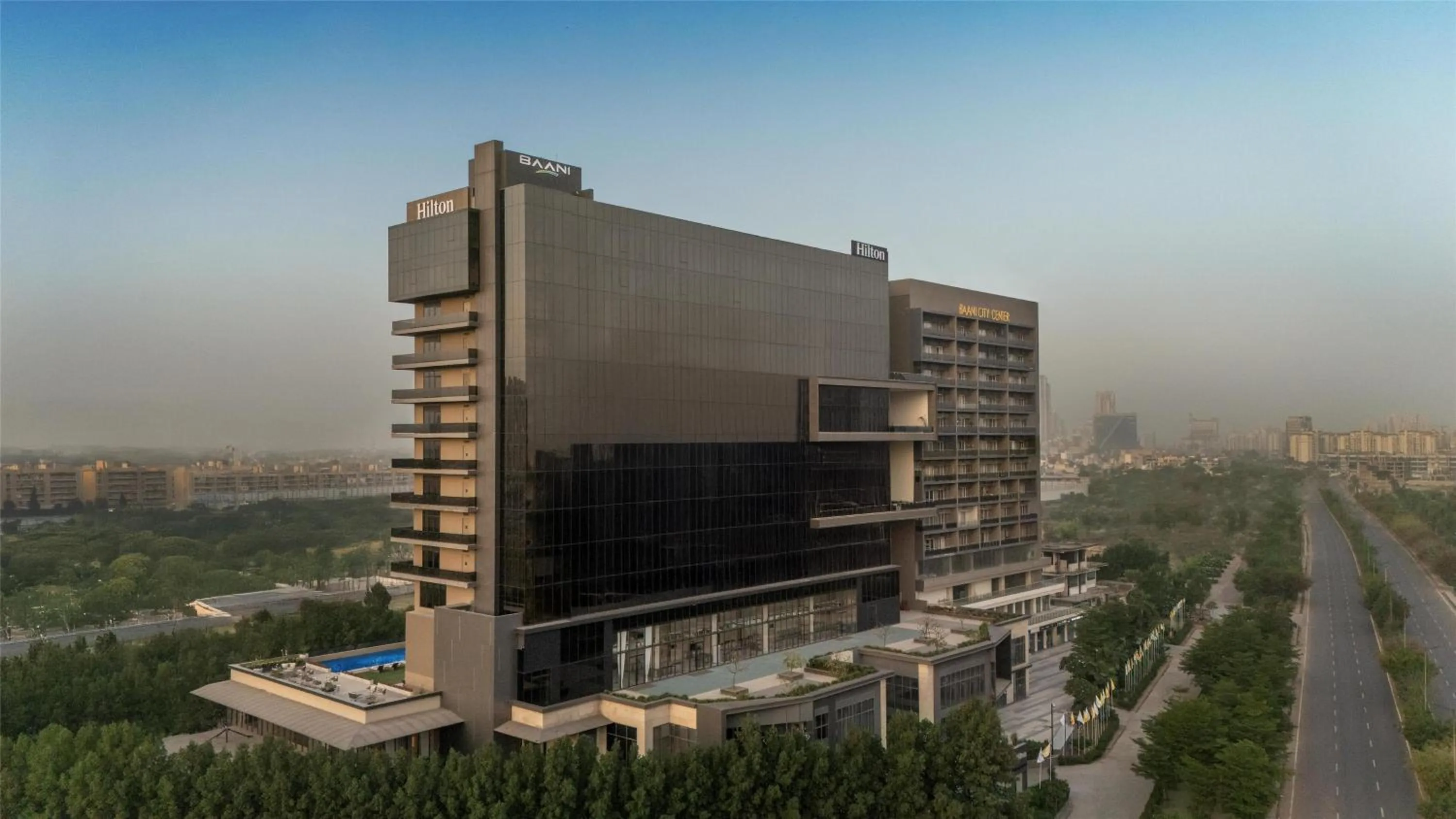 Property building in Hilton Gurugram Baani City Centre