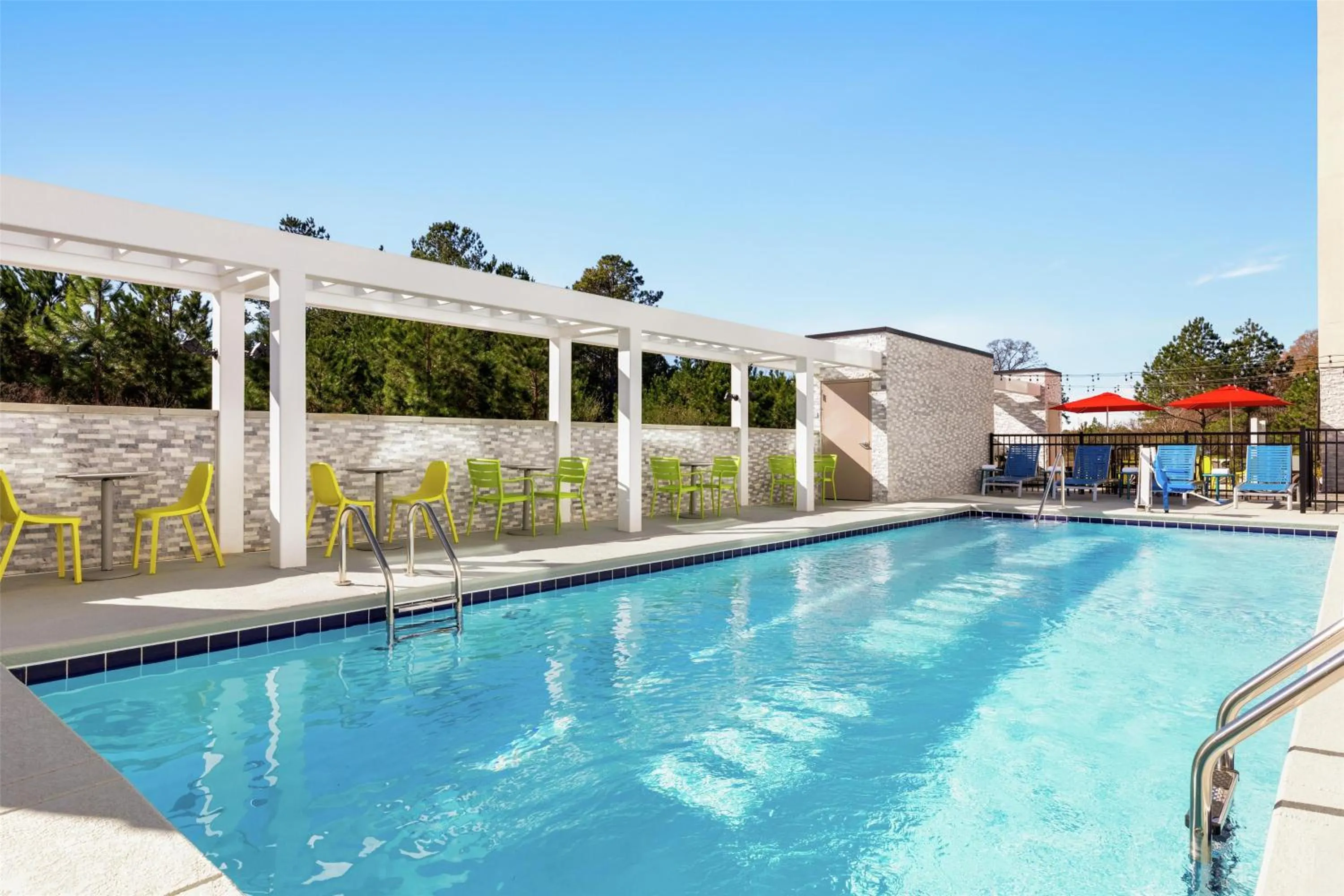 Pool view in Home2 Suites By Hilton Dublin
