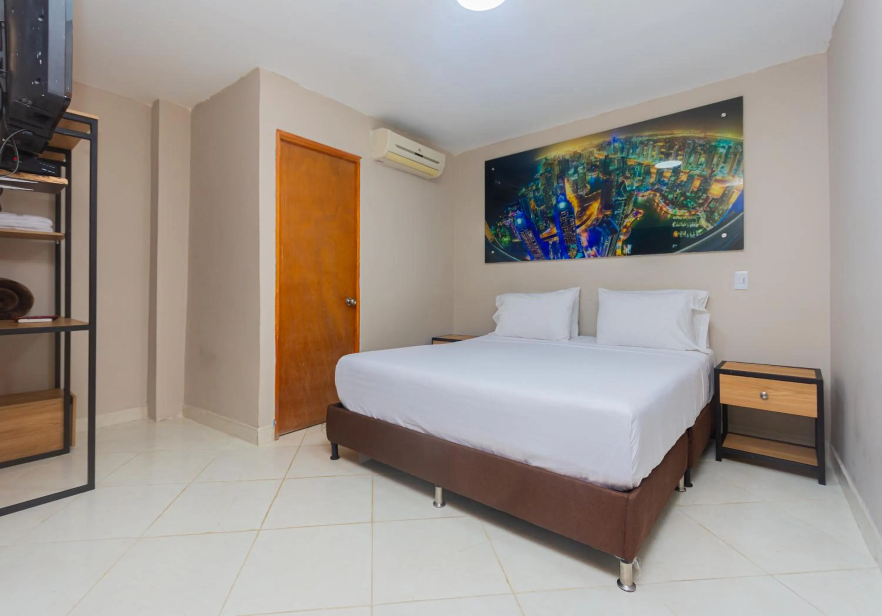 Bed in Hotel Tropical San Jeronimo