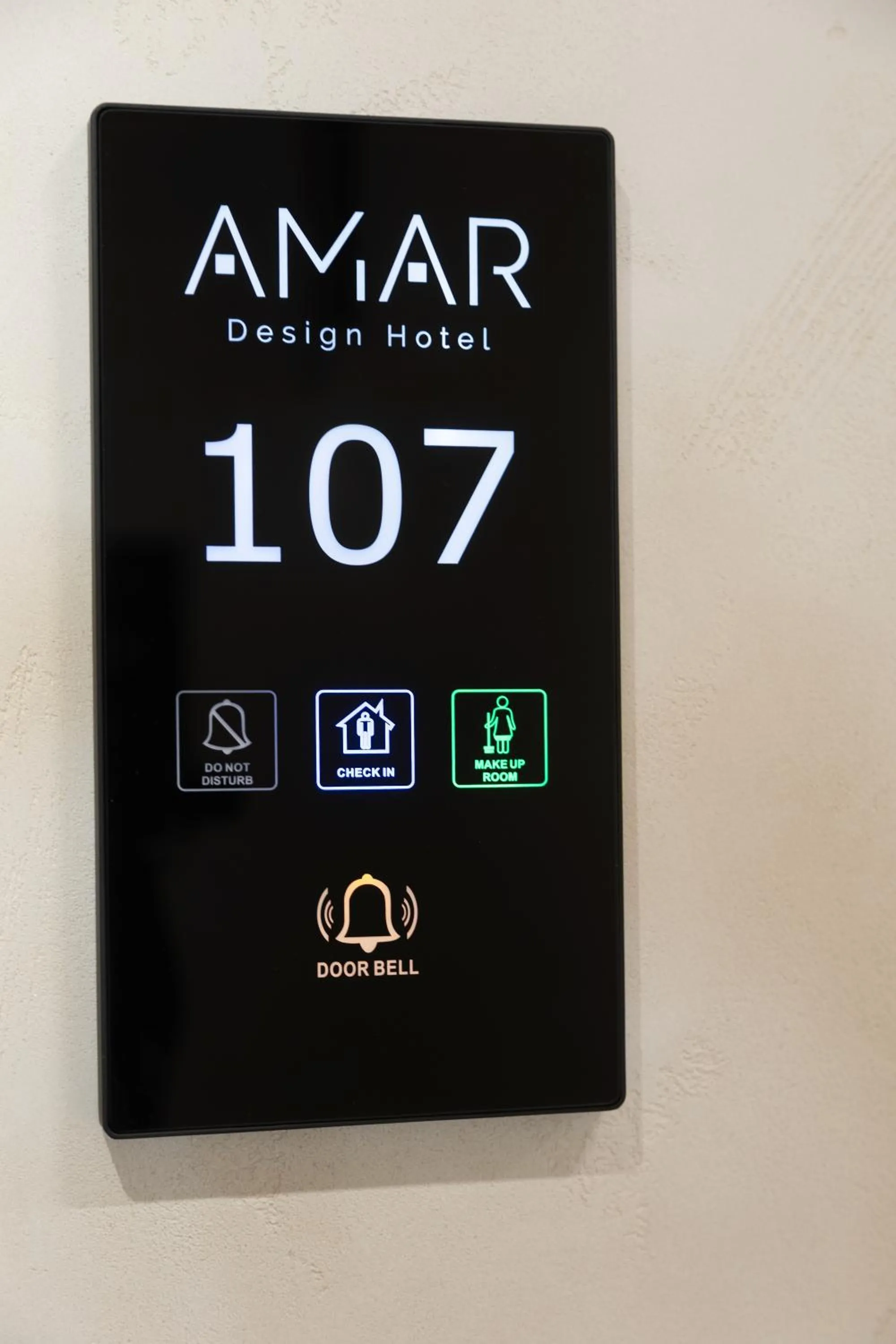 Property logo or sign in AMAR Design Hotel by HMG