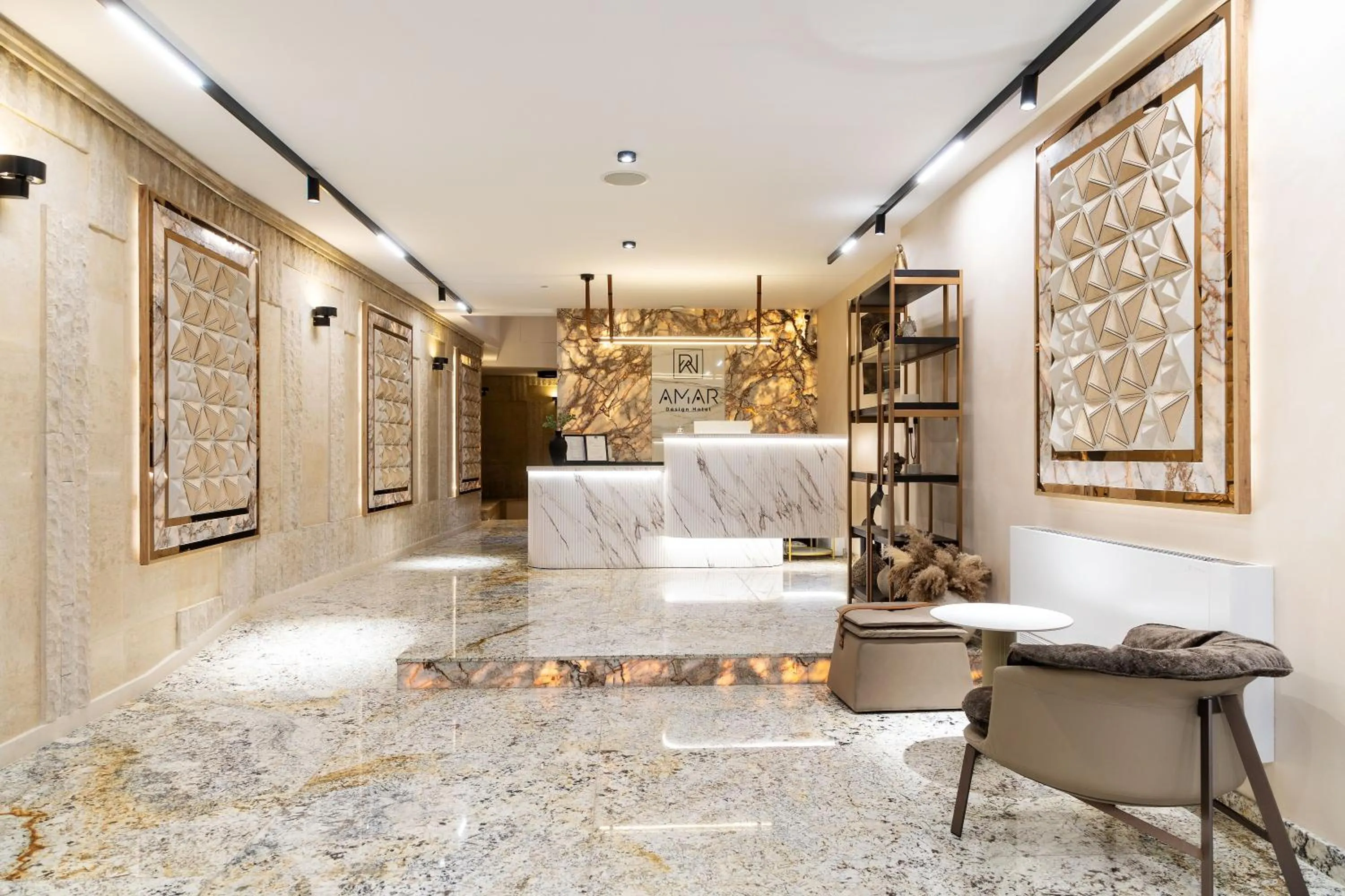 Lobby or reception in AMAR Design Hotel by HMG