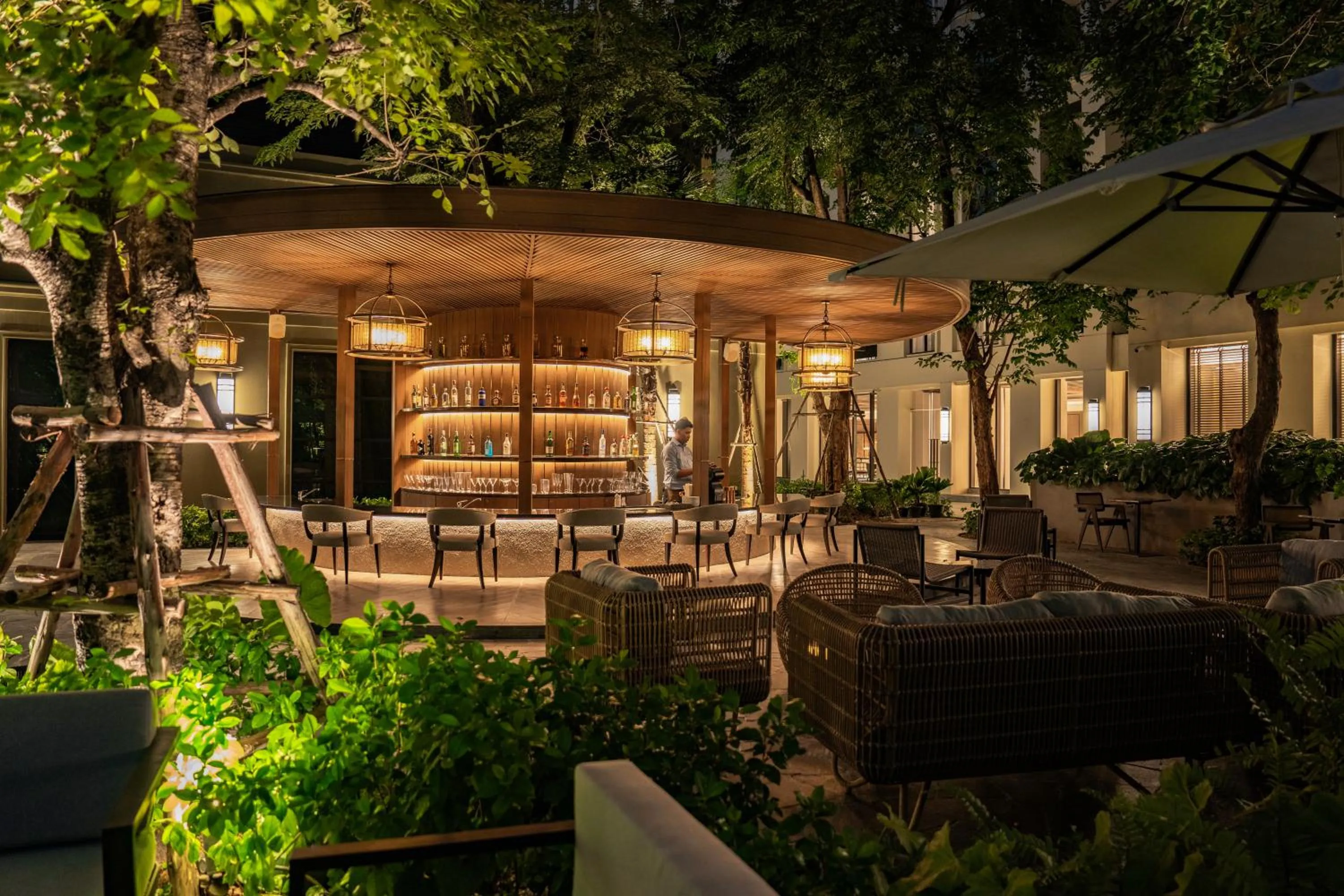 Lounge or bar in Marriott Executive Apartments, Bangkok Townhall Sukhumvit