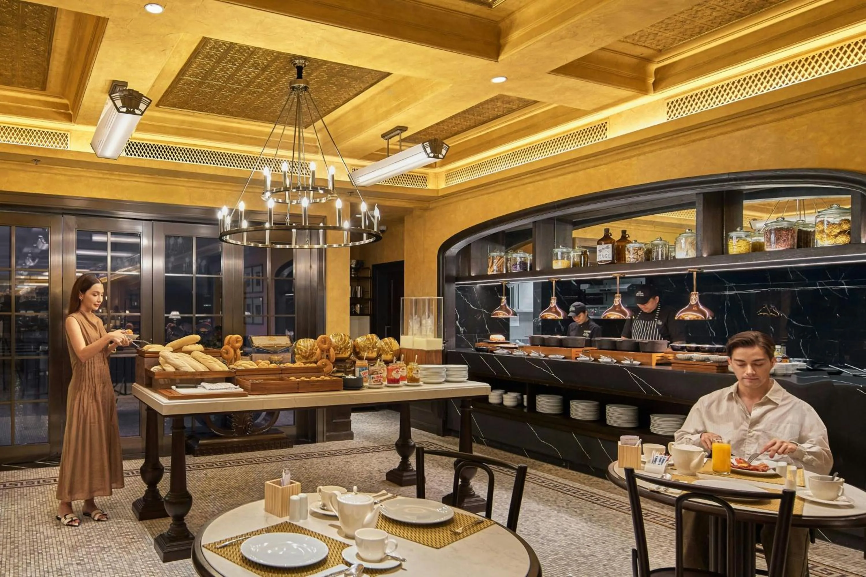 Breakfast in Marriott Executive Apartments, Bangkok Townhall Sukhumvit