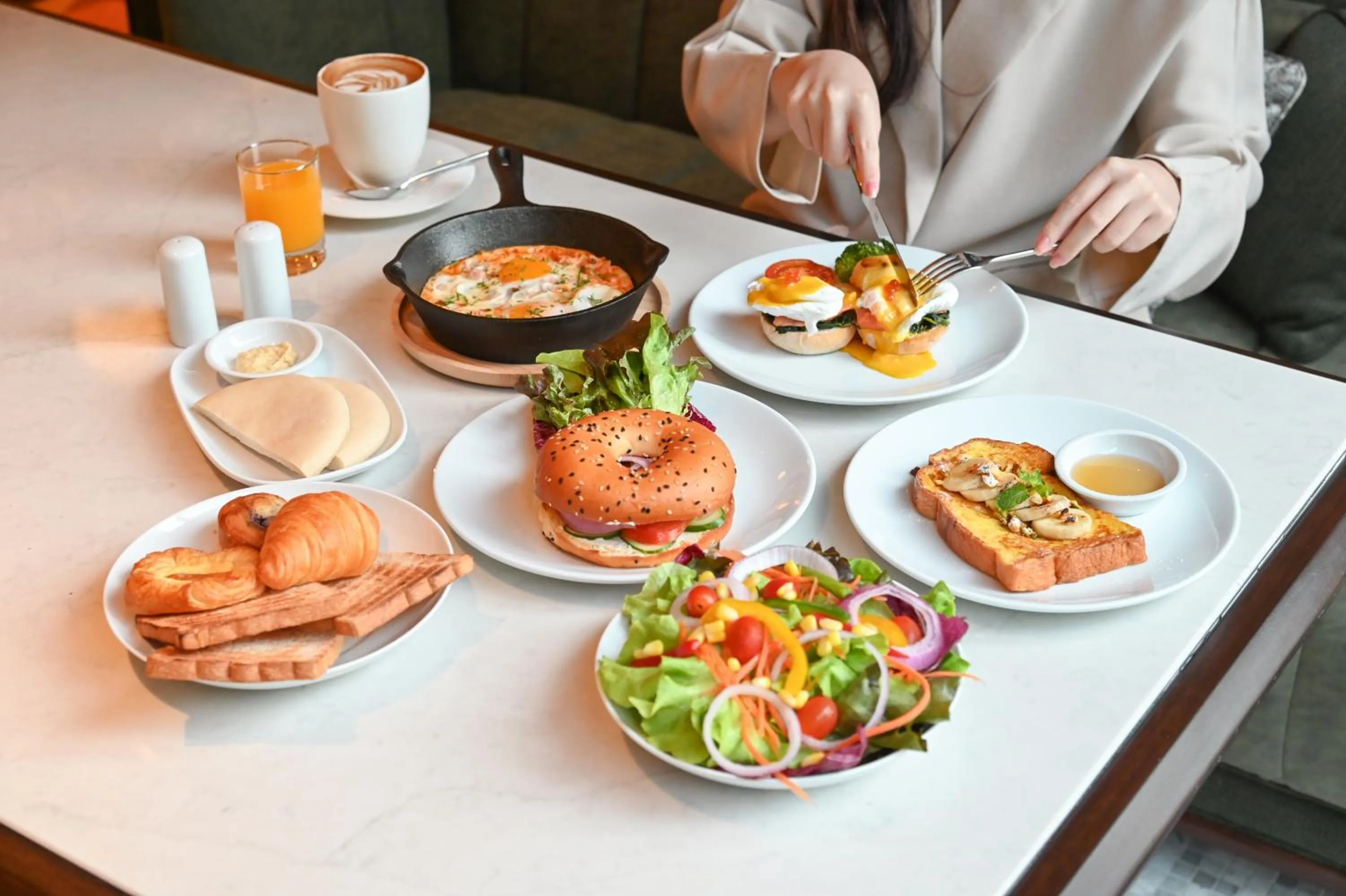 Breakfast in Marriott Executive Apartments, Bangkok Townhall Sukhumvit