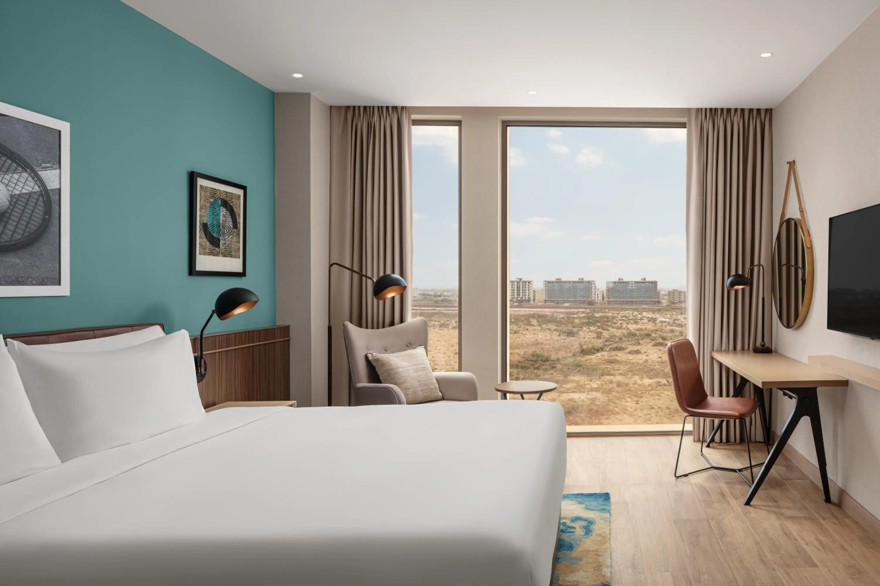 Bed in Four Points by Sheraton Dakar Diamniadio