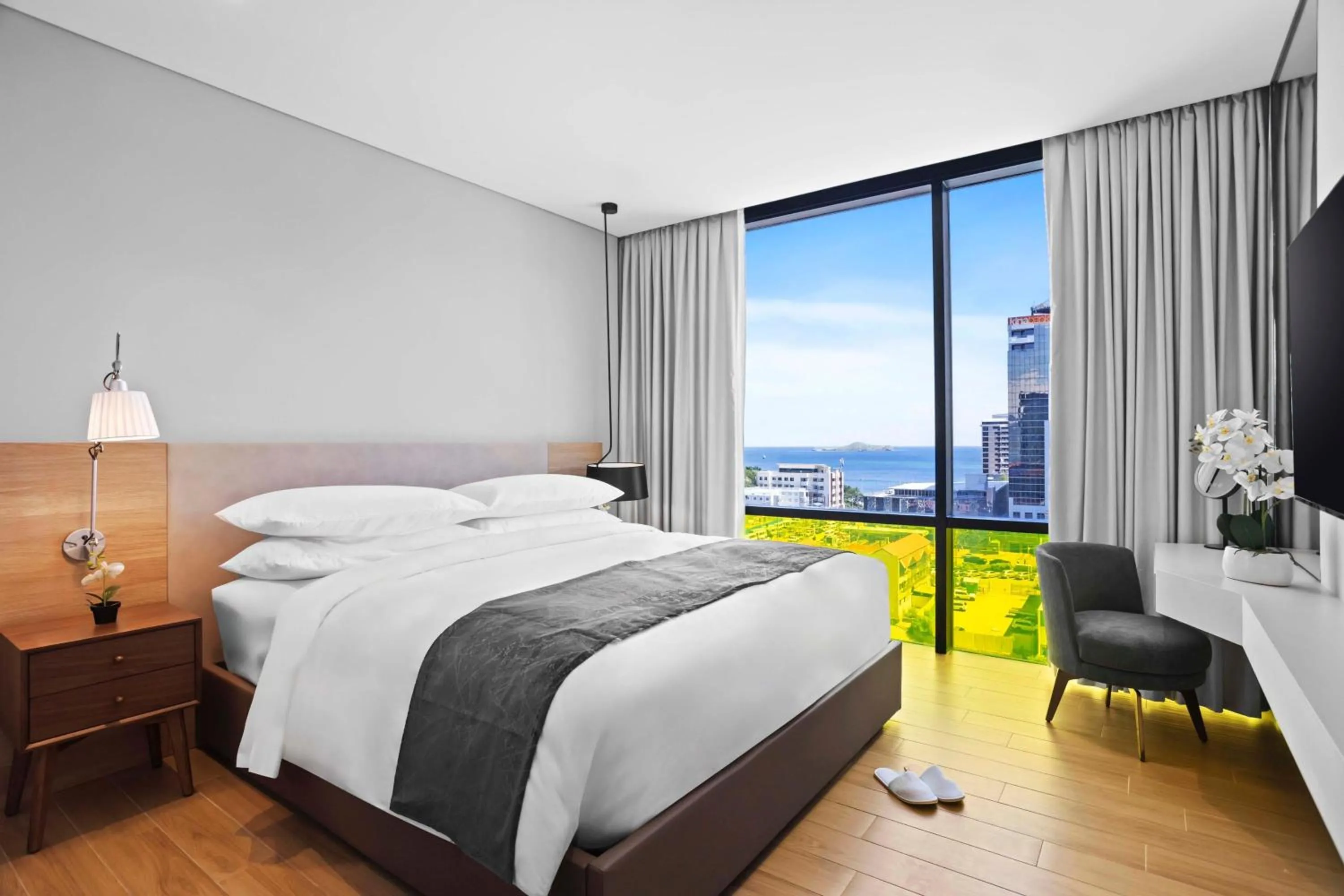 Photo of the whole room, Bed in Marriott Executive Apartments Port Moresby