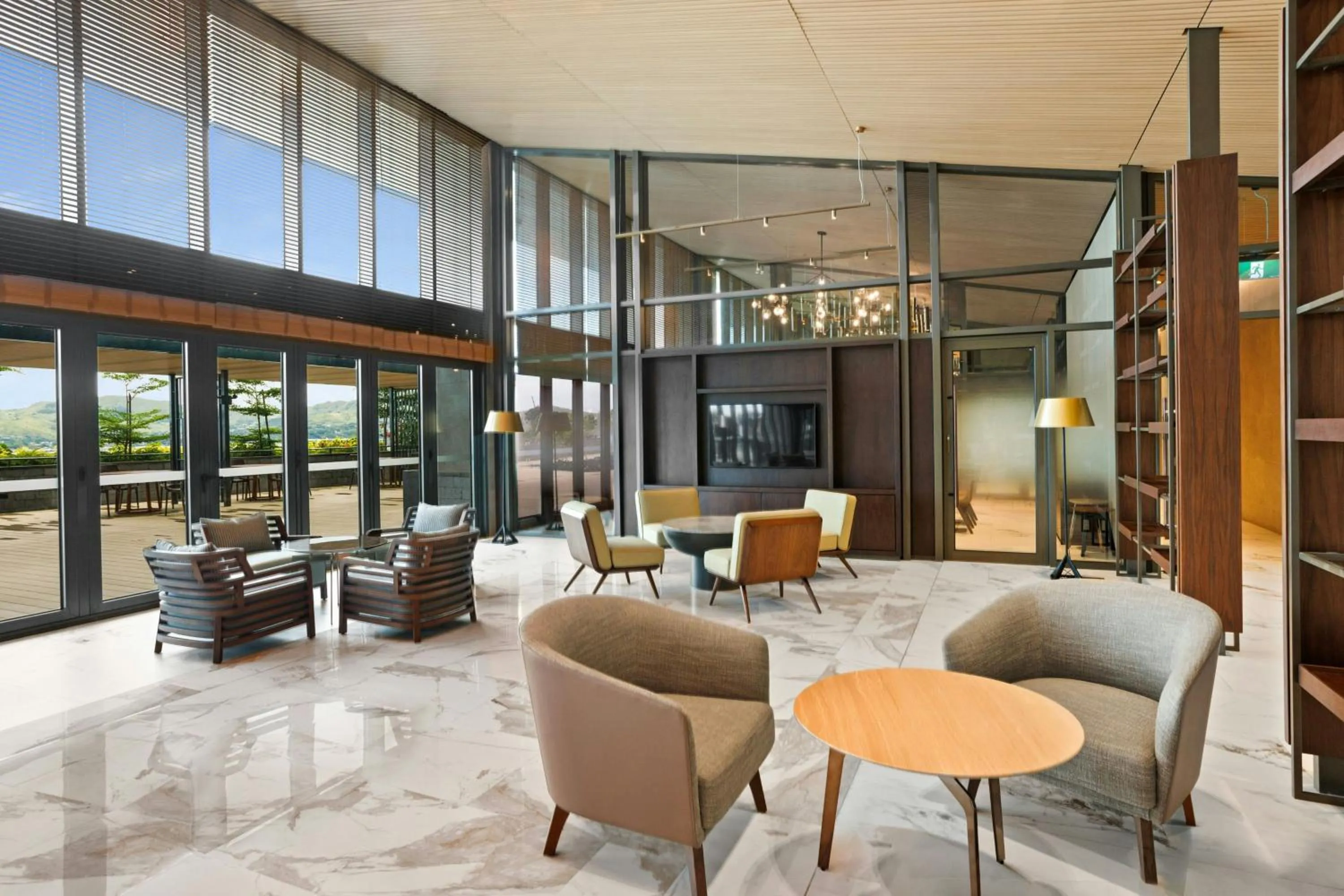 Lounge or bar in Marriott Executive Apartments Port Moresby