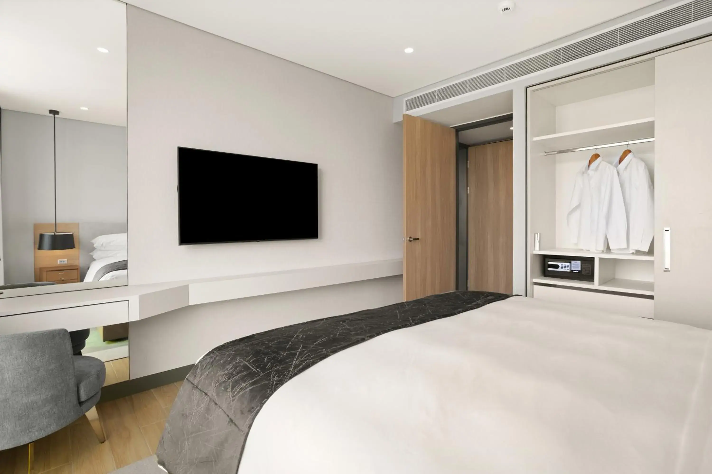 Bedroom, Bed in Marriott Executive Apartments Port Moresby Bedroom, Bed in Marriott Executive Apartments Port Moresby