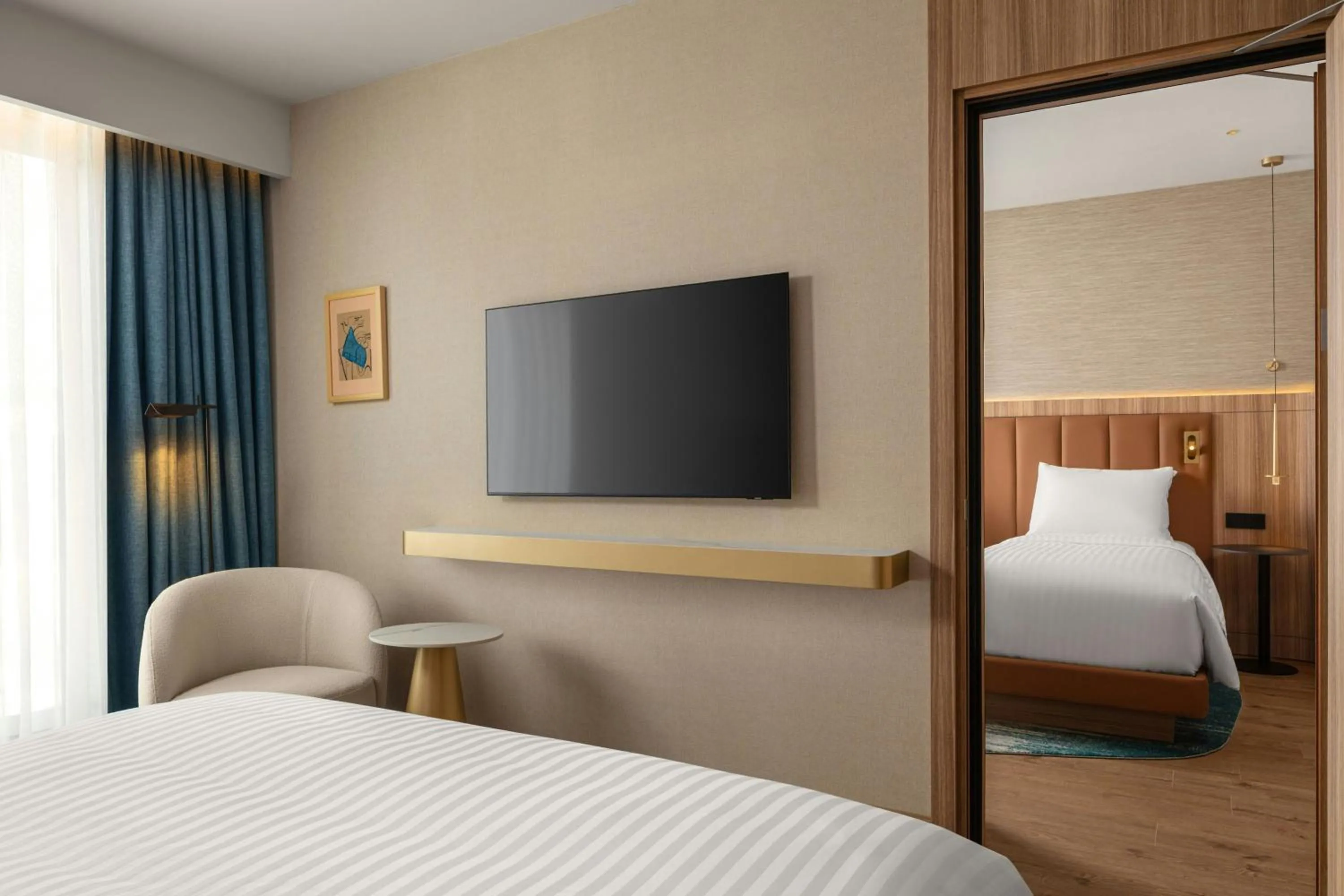 Photo of the whole room, Bed in Courtyard by Marriott Prishtina