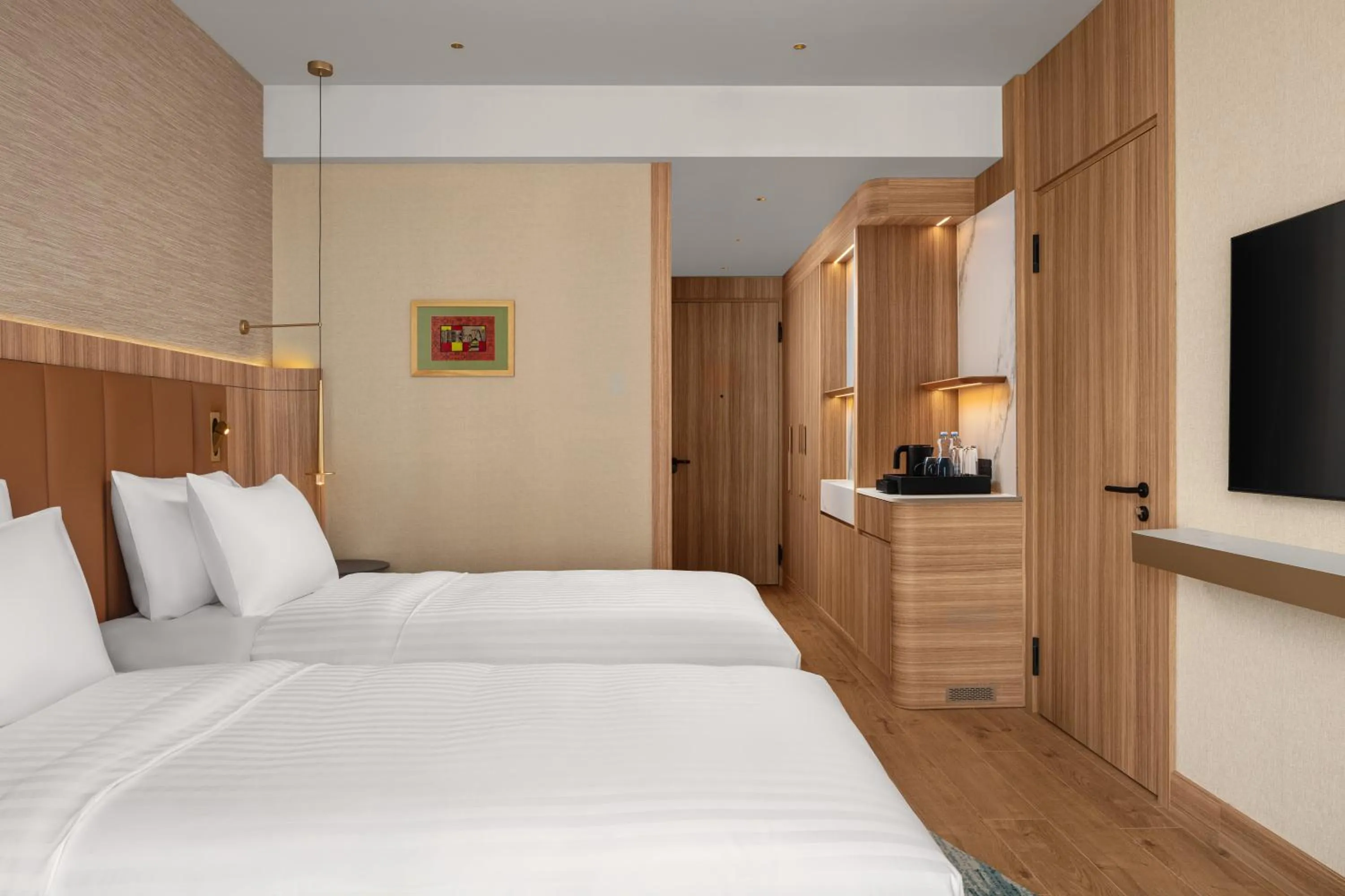 Bed in Courtyard by Marriott Prishtina