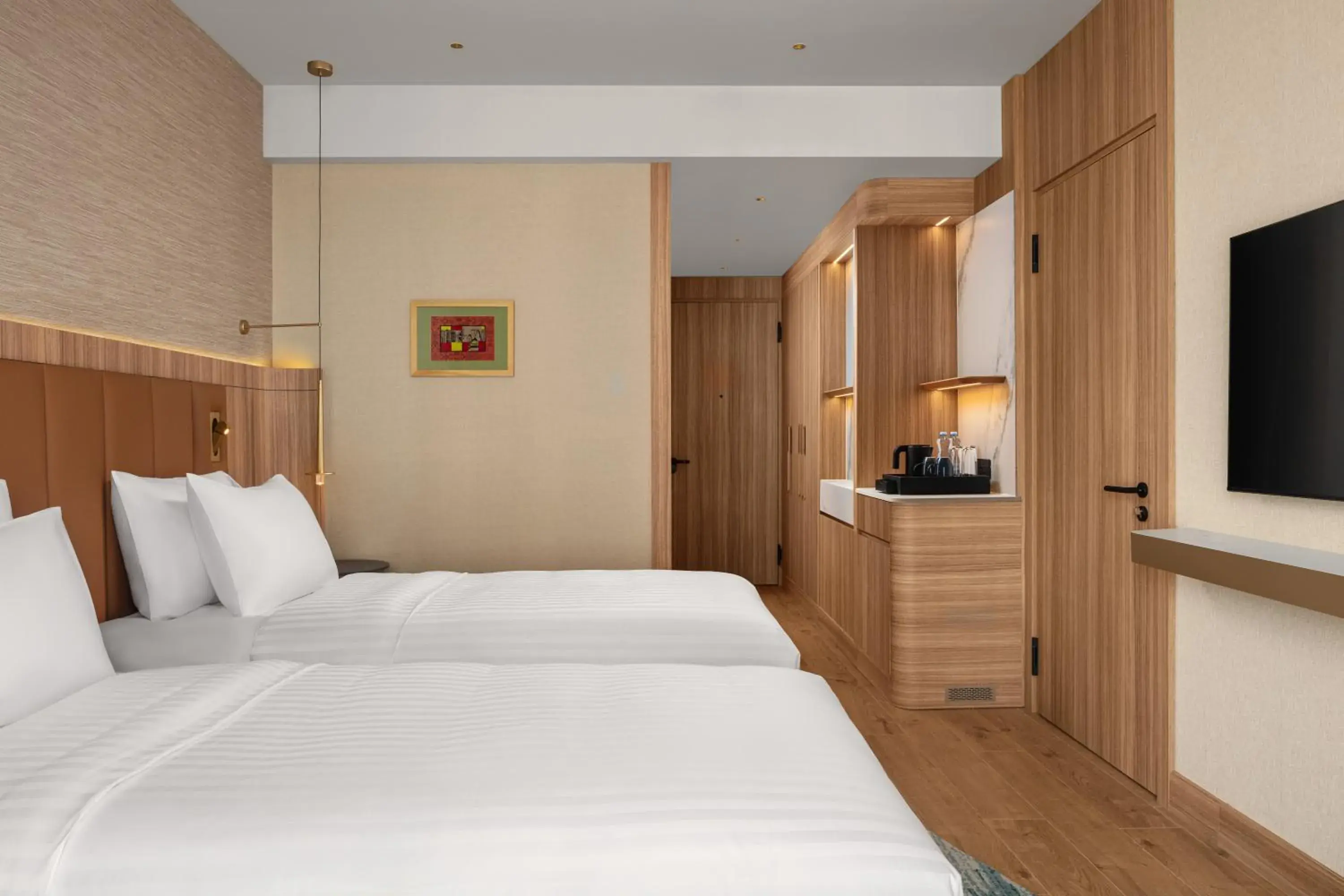 Standard Twin Room with City View in Courtyard by Marriott Prishtina Standard Twin Room with City View in Courtyard by Marriott Prishtina