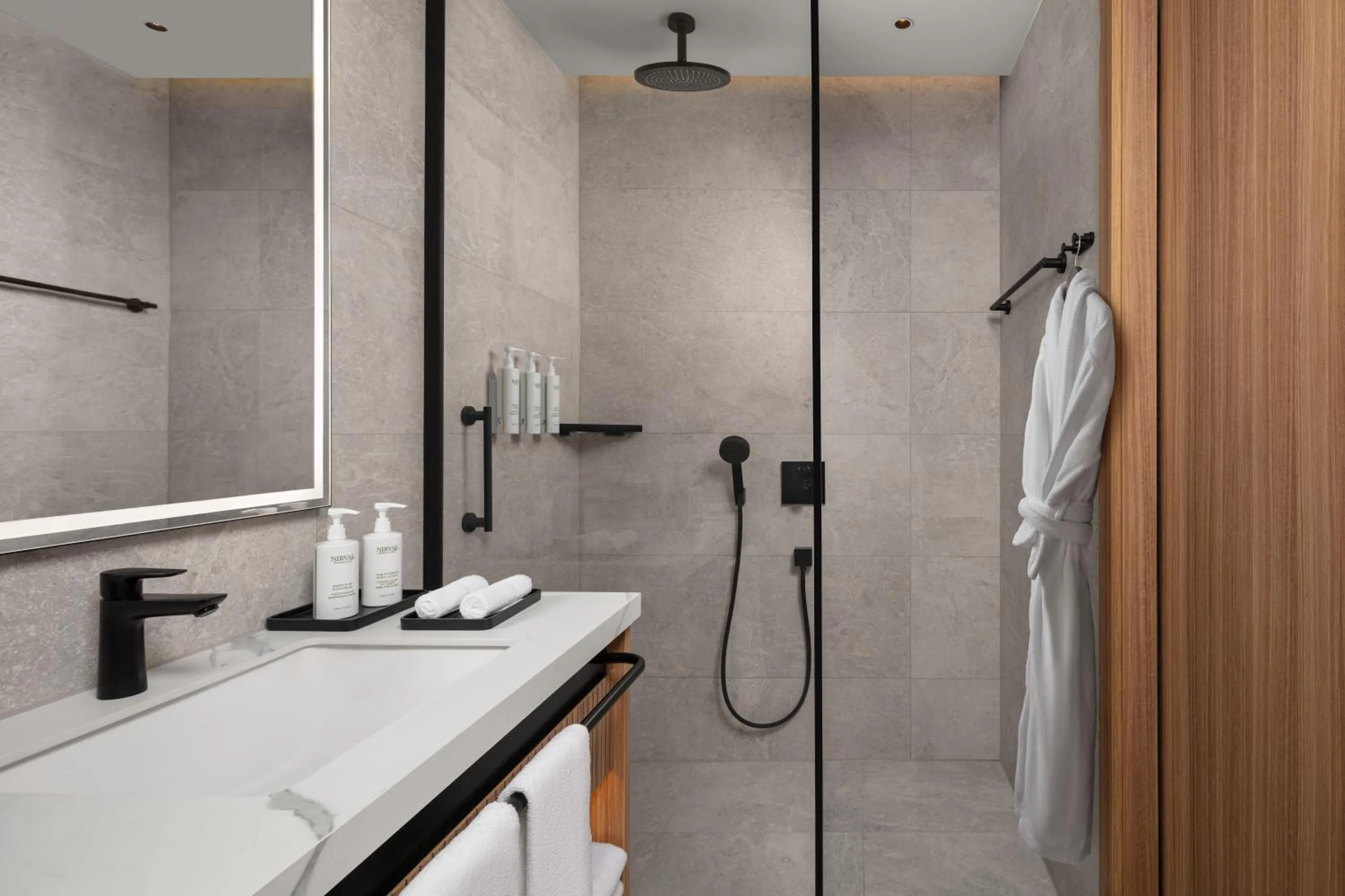 Bathroom in Courtyard by Marriott Prishtina