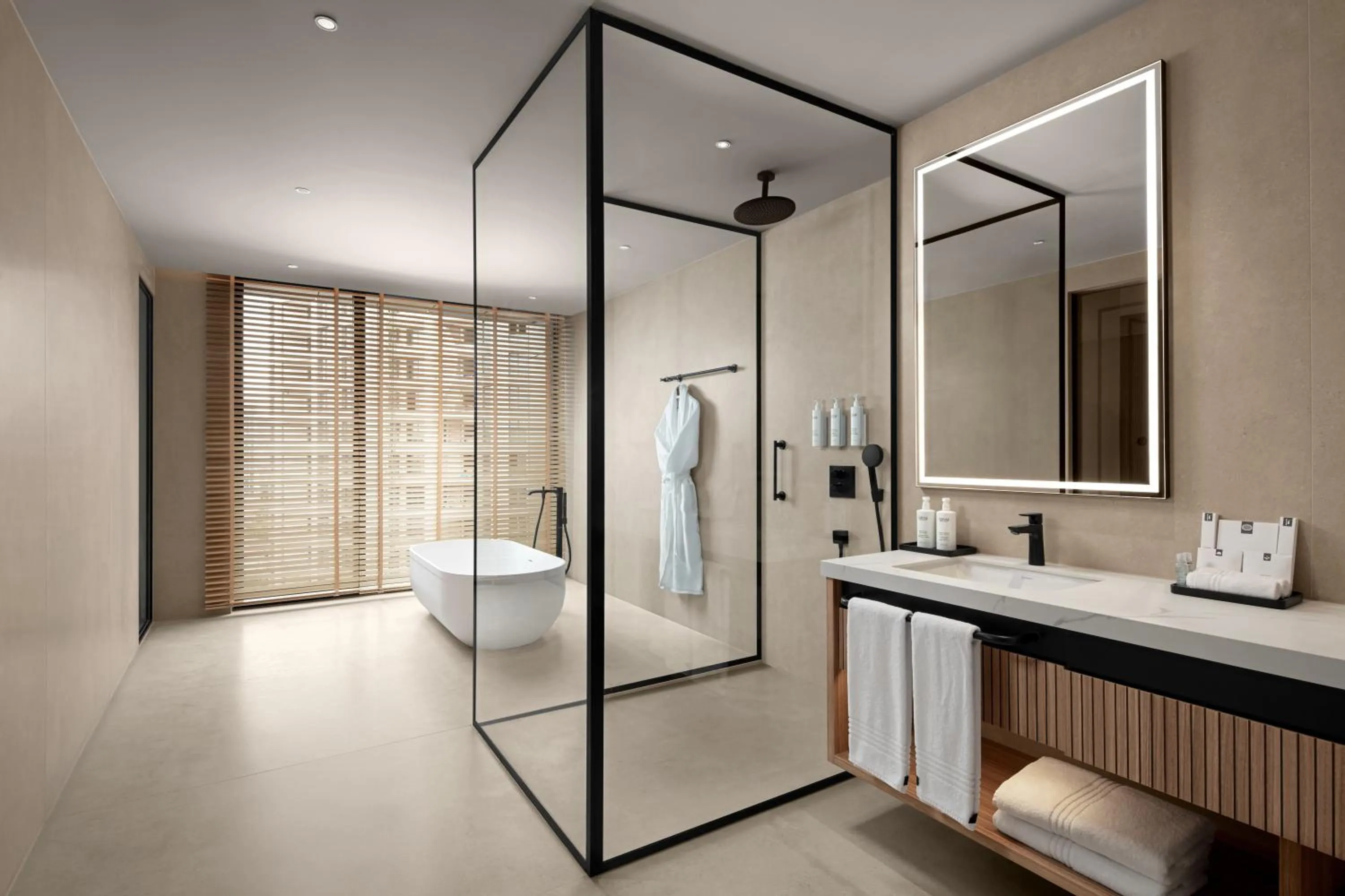 Bathroom in Courtyard by Marriott Prishtina