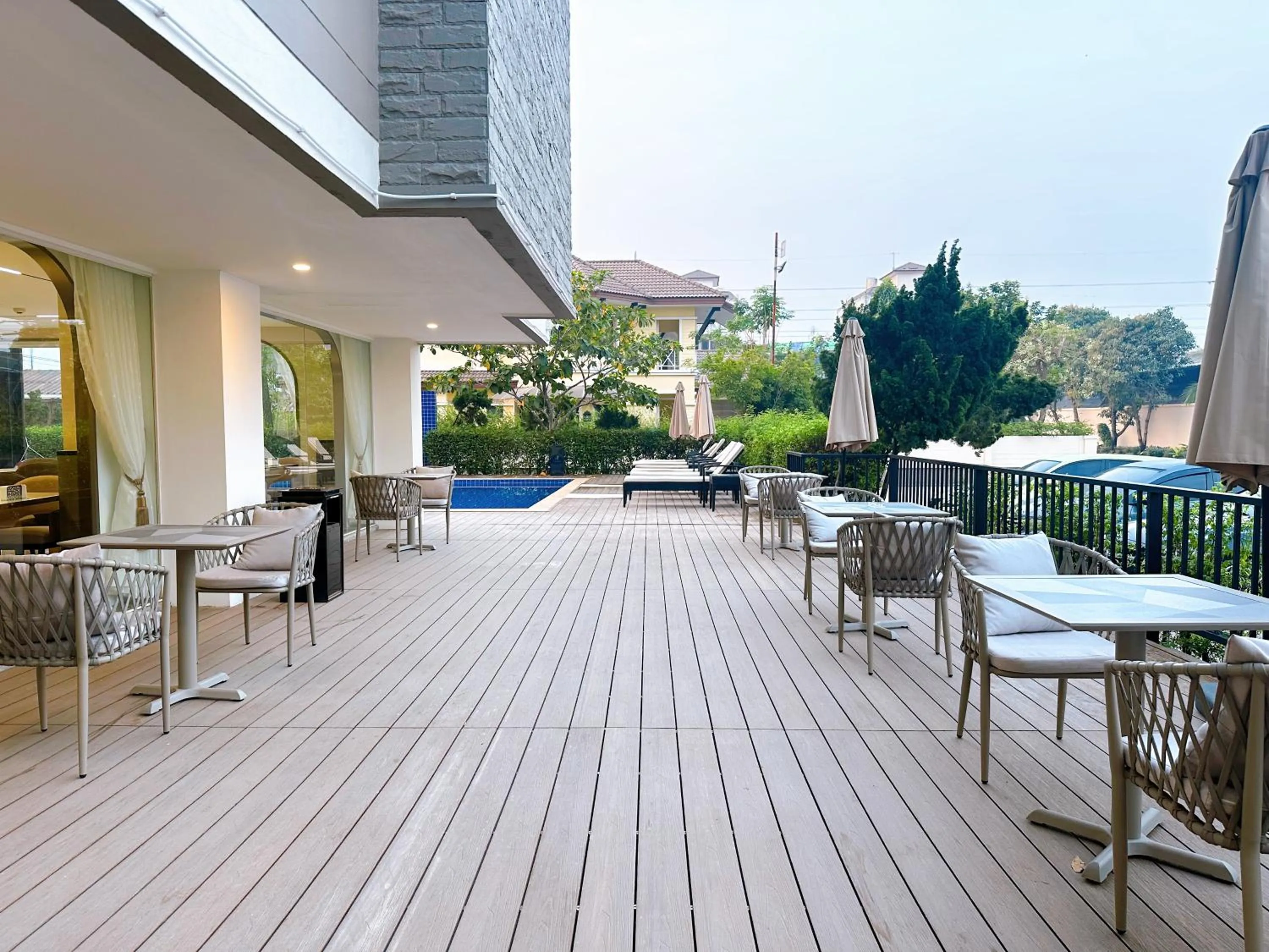Balcony/Terrace in Miloft Suvarnabhumi Airport Hotel