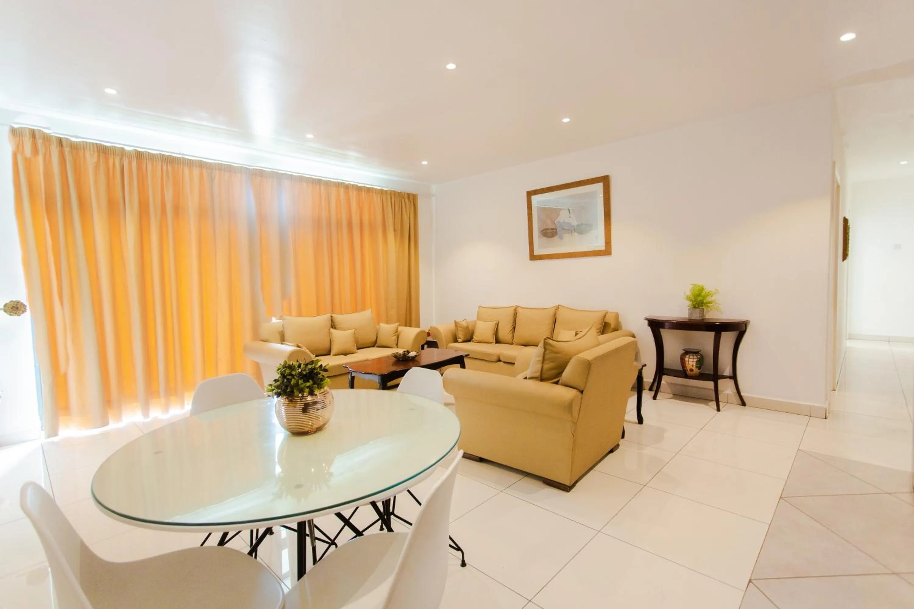 Living room in Accra Luxury Apartments at Embassy Gardens