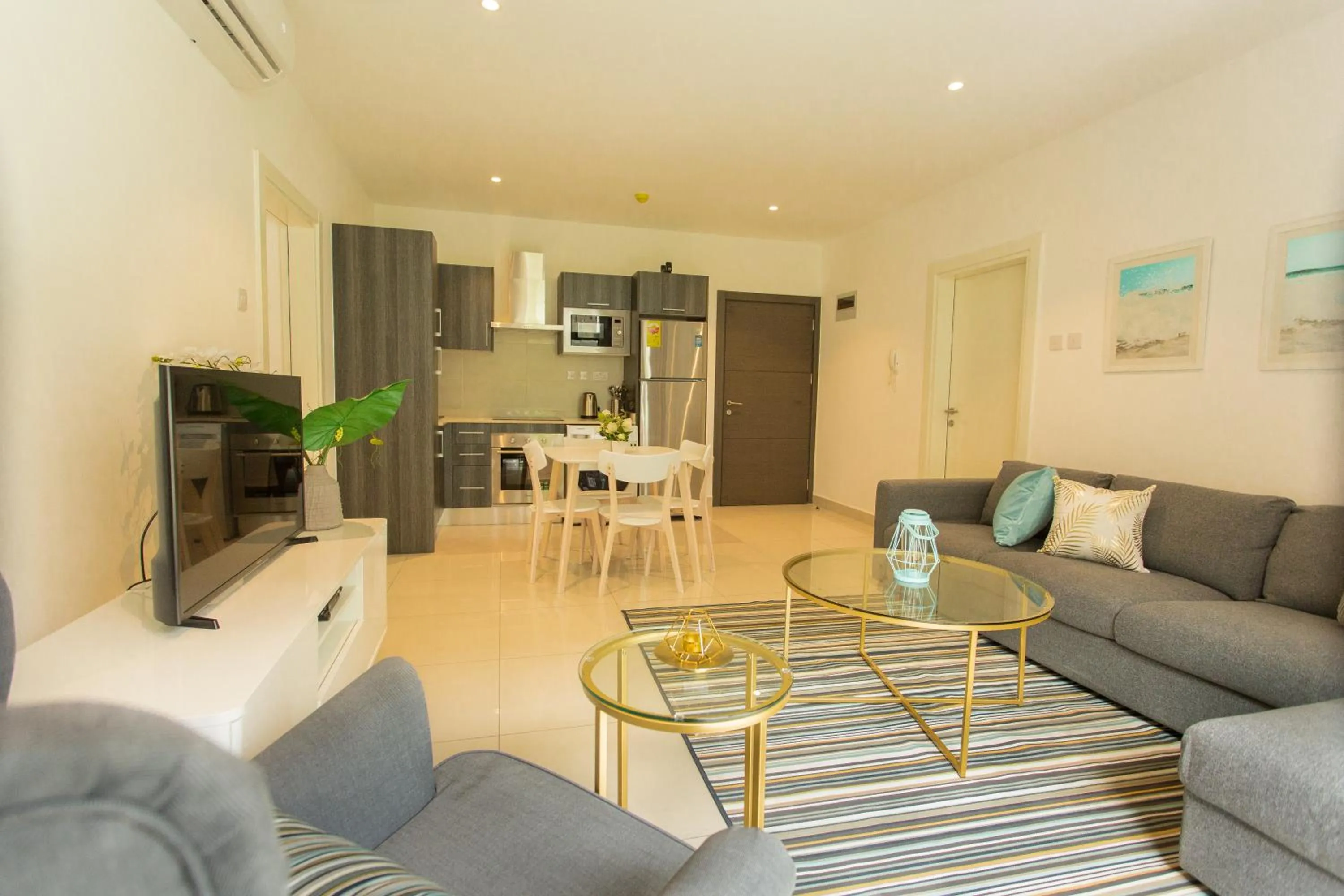 Living room in Accra Luxury Apartments at Embassy Gardens