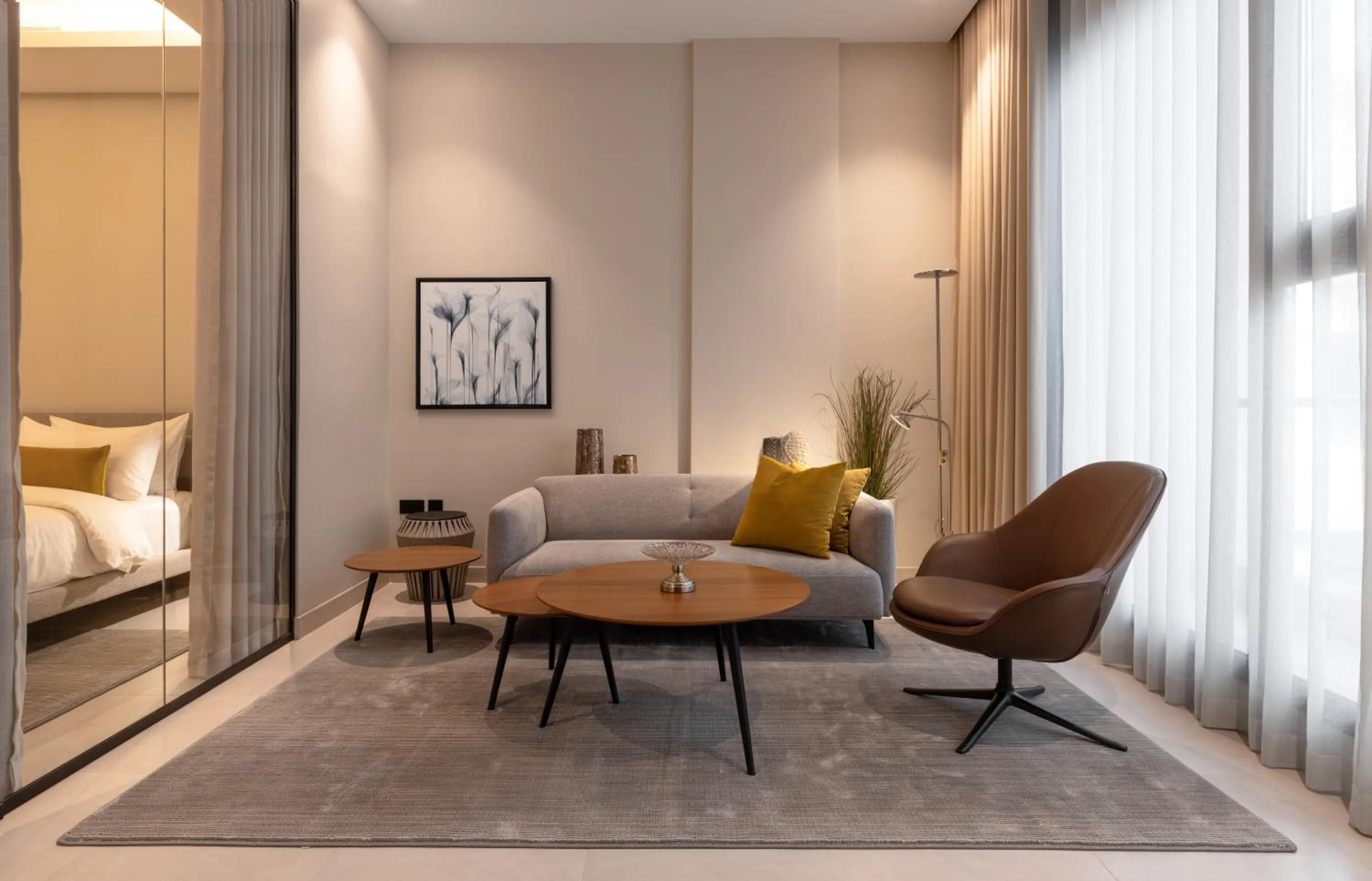 Seating area, Bed in Rafa- Hittin