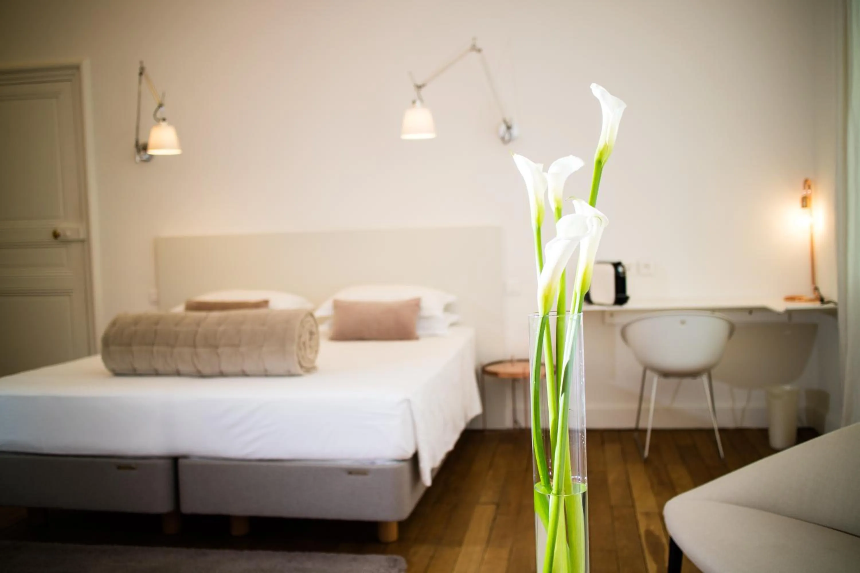 Decorative detail, Bed in L'Hôtel Particulier Beziers