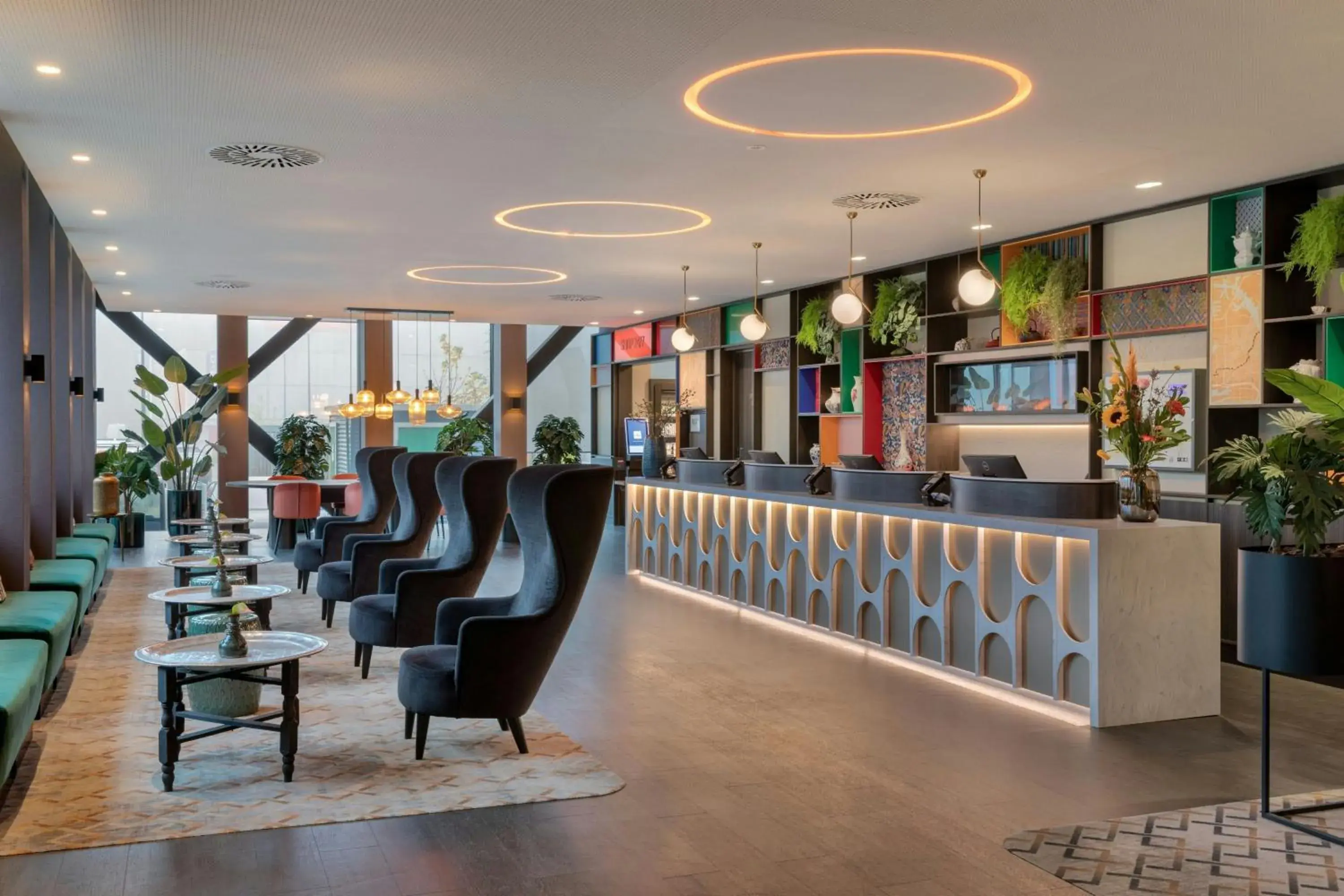 Lobby or reception in Corendon Amsterdam New-West, a Tribute Portfolio Hotel Lobby or reception in Corendon Amsterdam New-West, a Tribute Portfolio Hotel