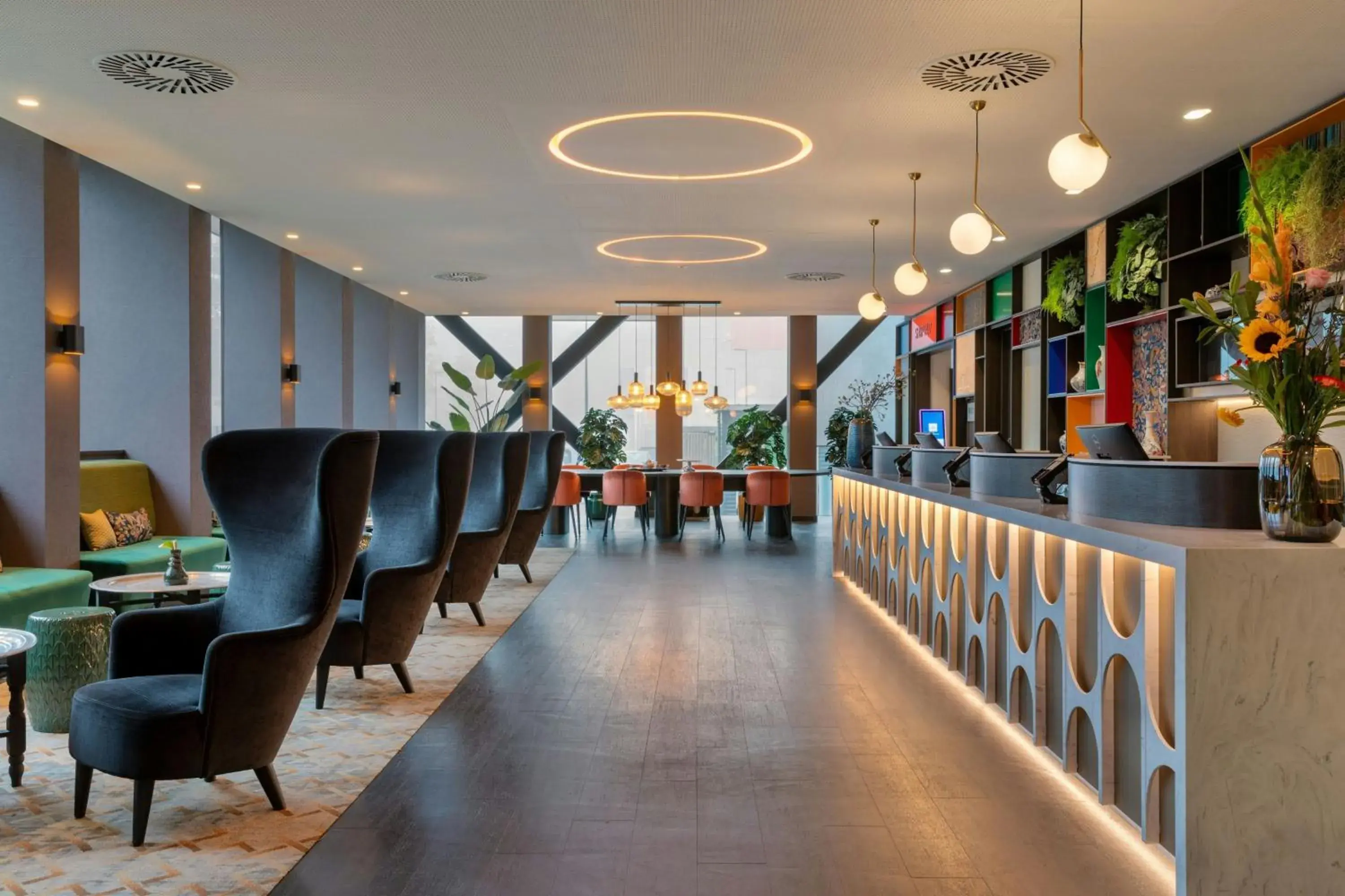 Lobby or reception in Corendon Amsterdam New-West, a Tribute Portfolio Hotel Lobby or reception in Corendon Amsterdam New-West, a Tribute Portfolio Hotel