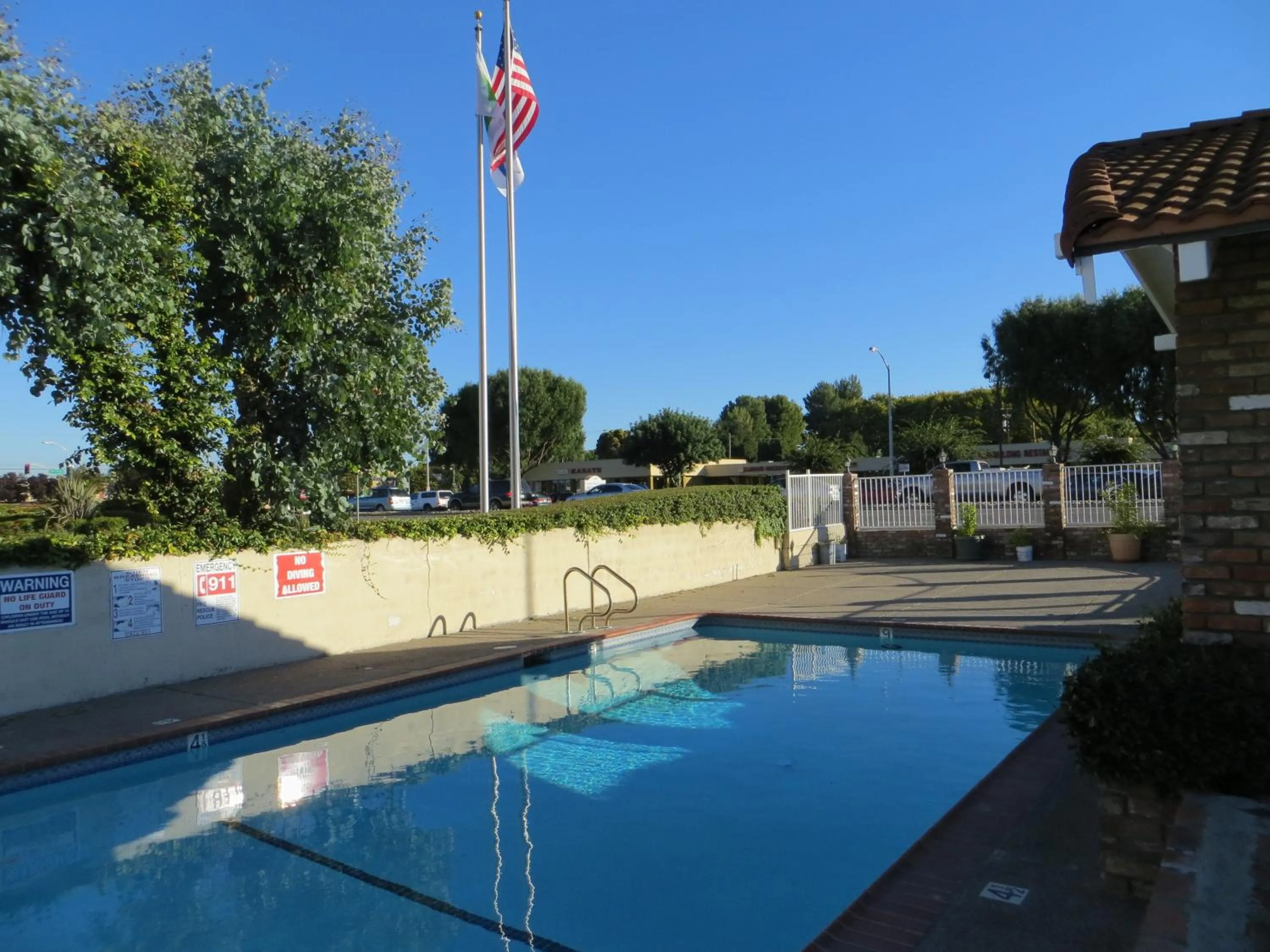 Swimming pool in Capri Motel