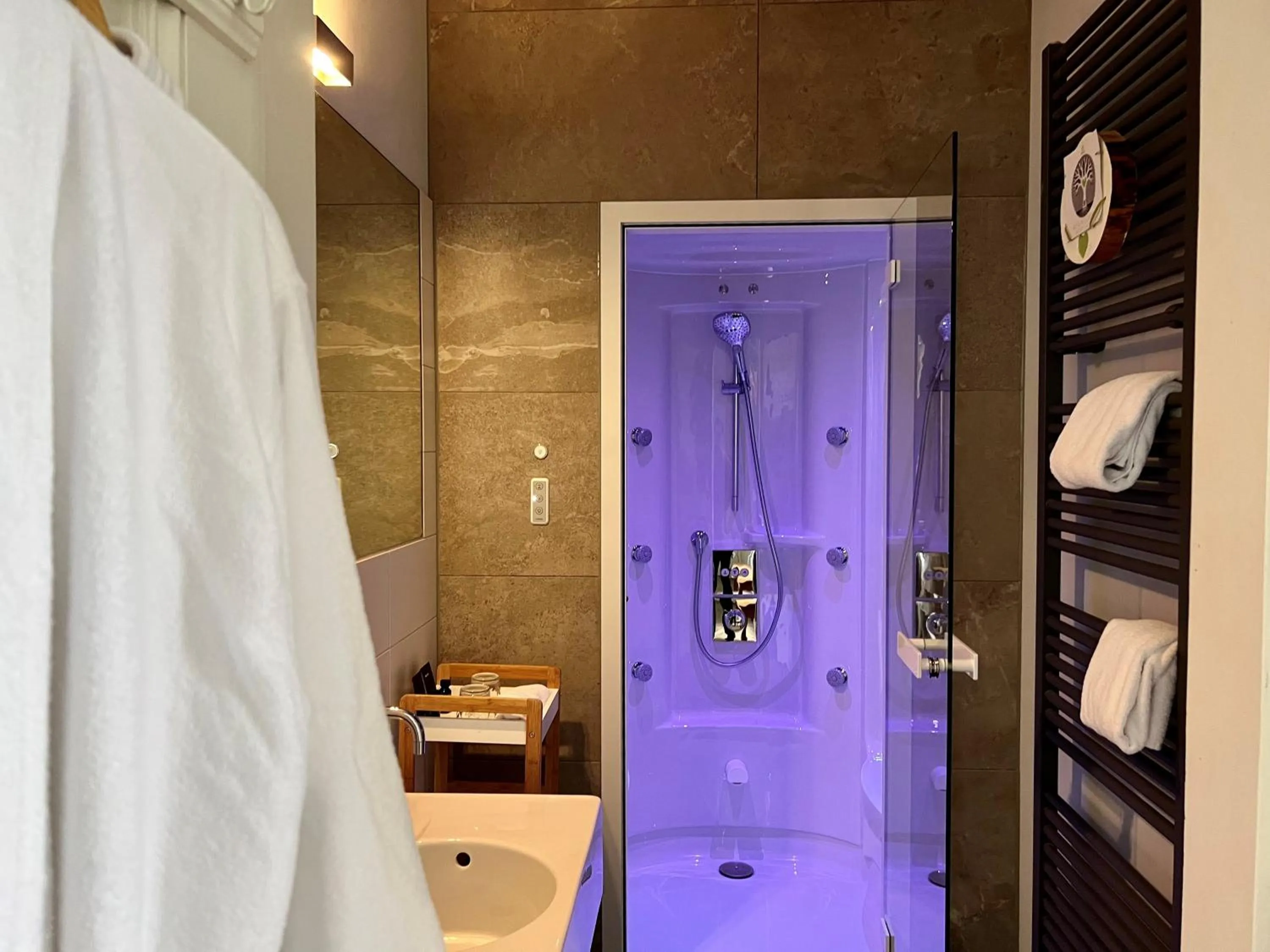 Steam room in Suitehotel Pincoffs