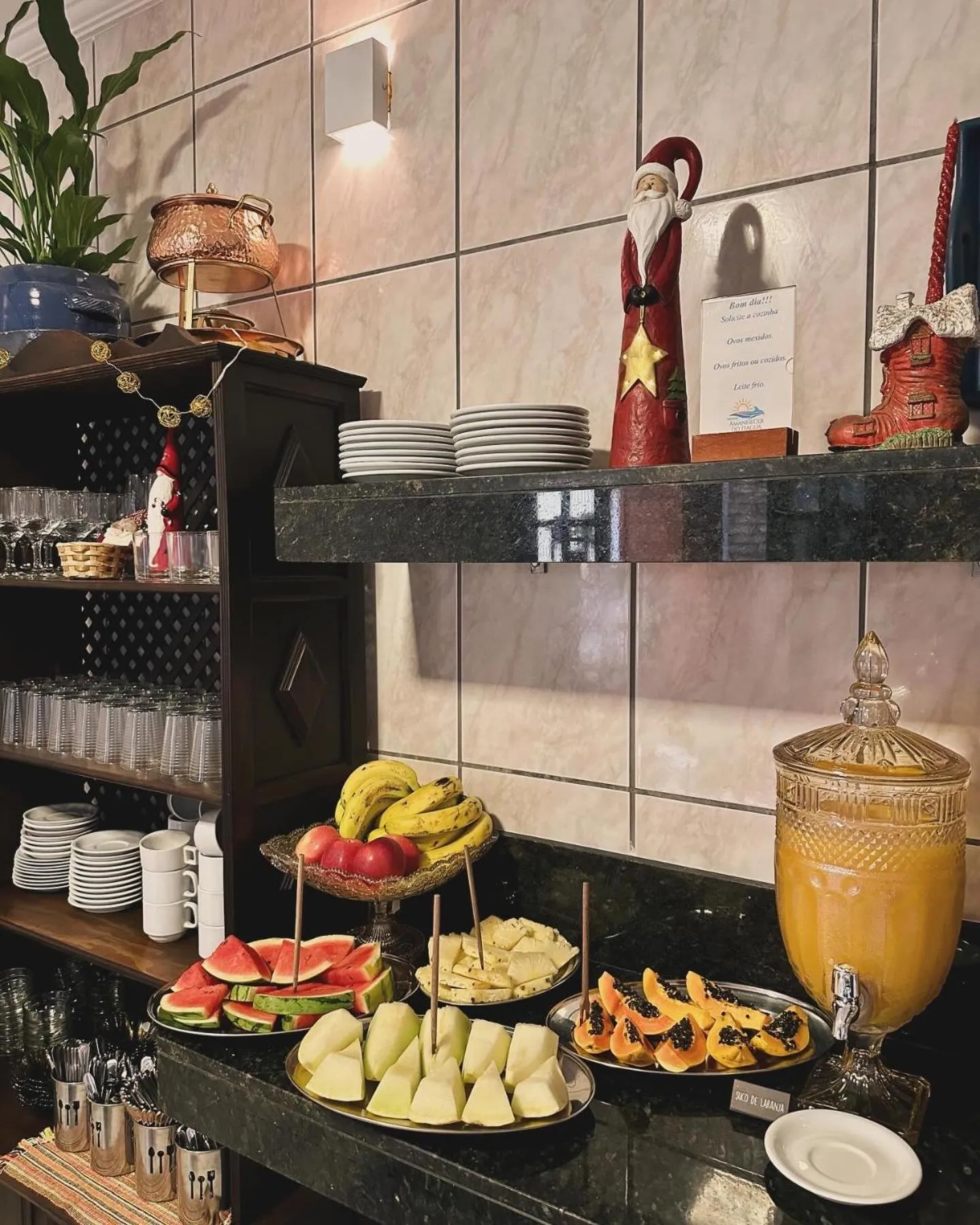 Breakfast in Pousada Amanhecer do Itaguá