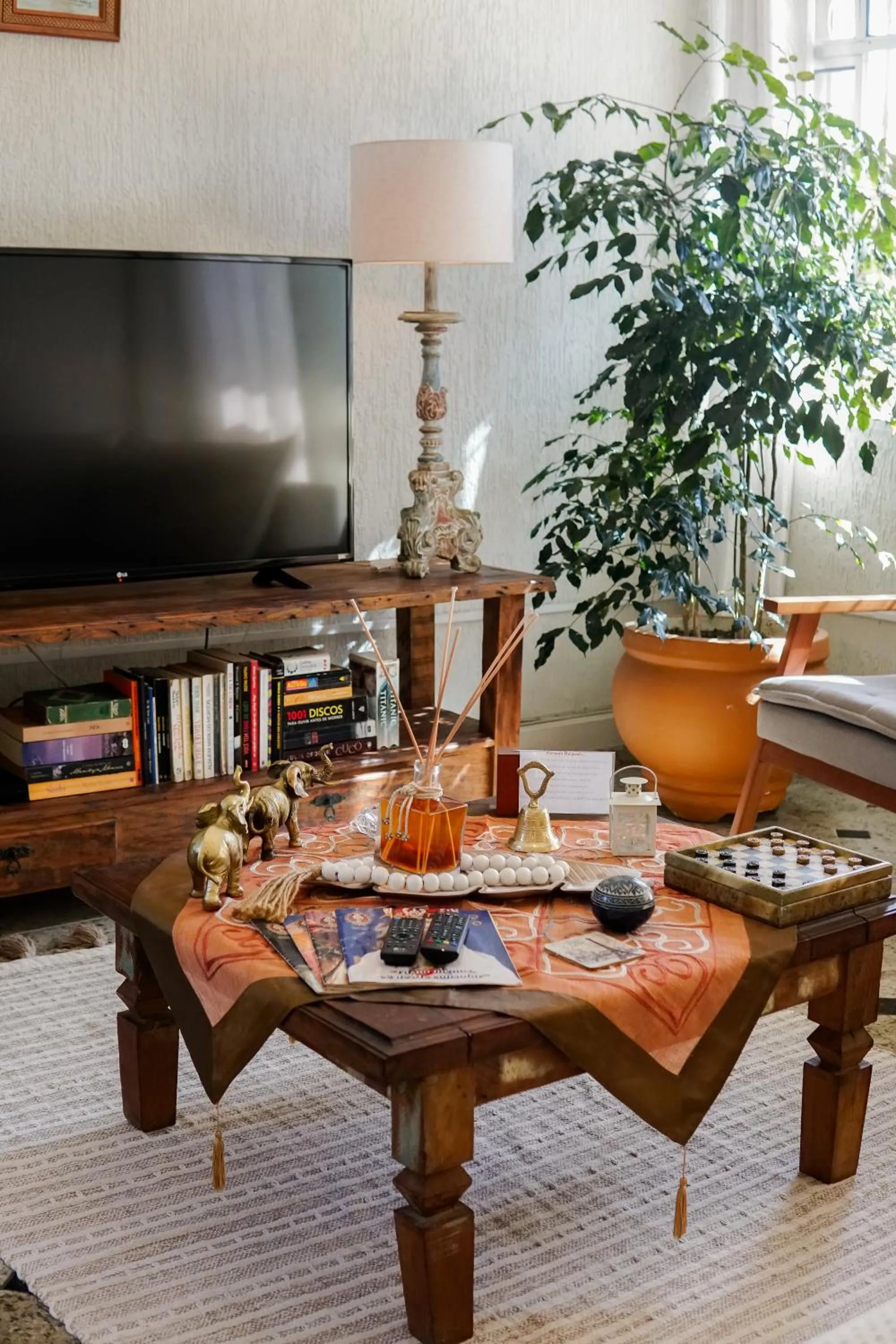 Living room in Pousada Amanhecer do Itaguá