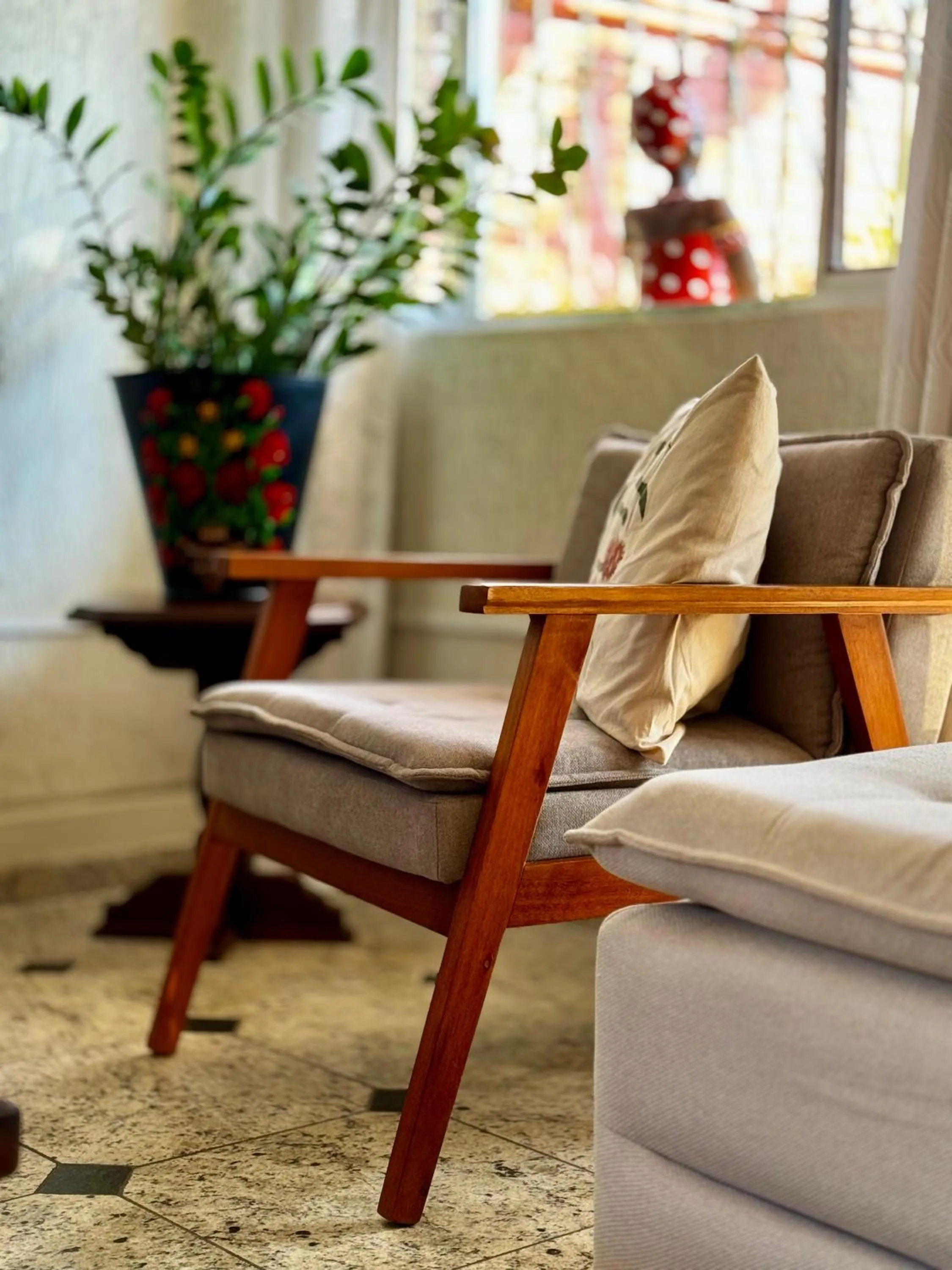 Living room in Pousada Amanhecer do Itaguá