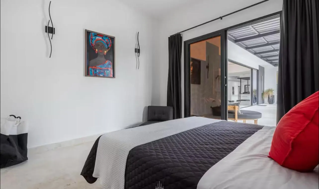 Bed in Casa Black and White Frente al Mar