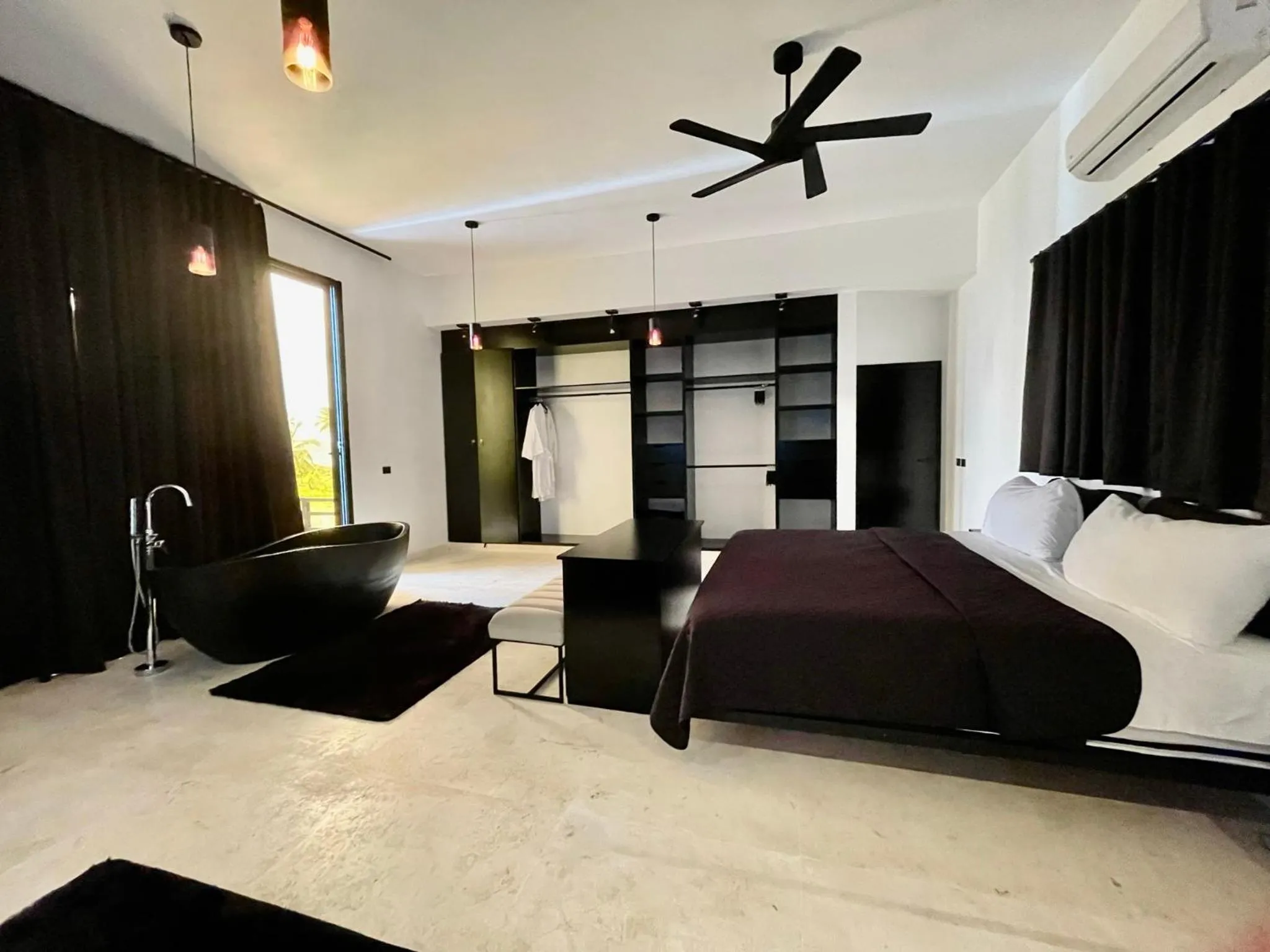 Bed in Casa Black and White Frente al Mar