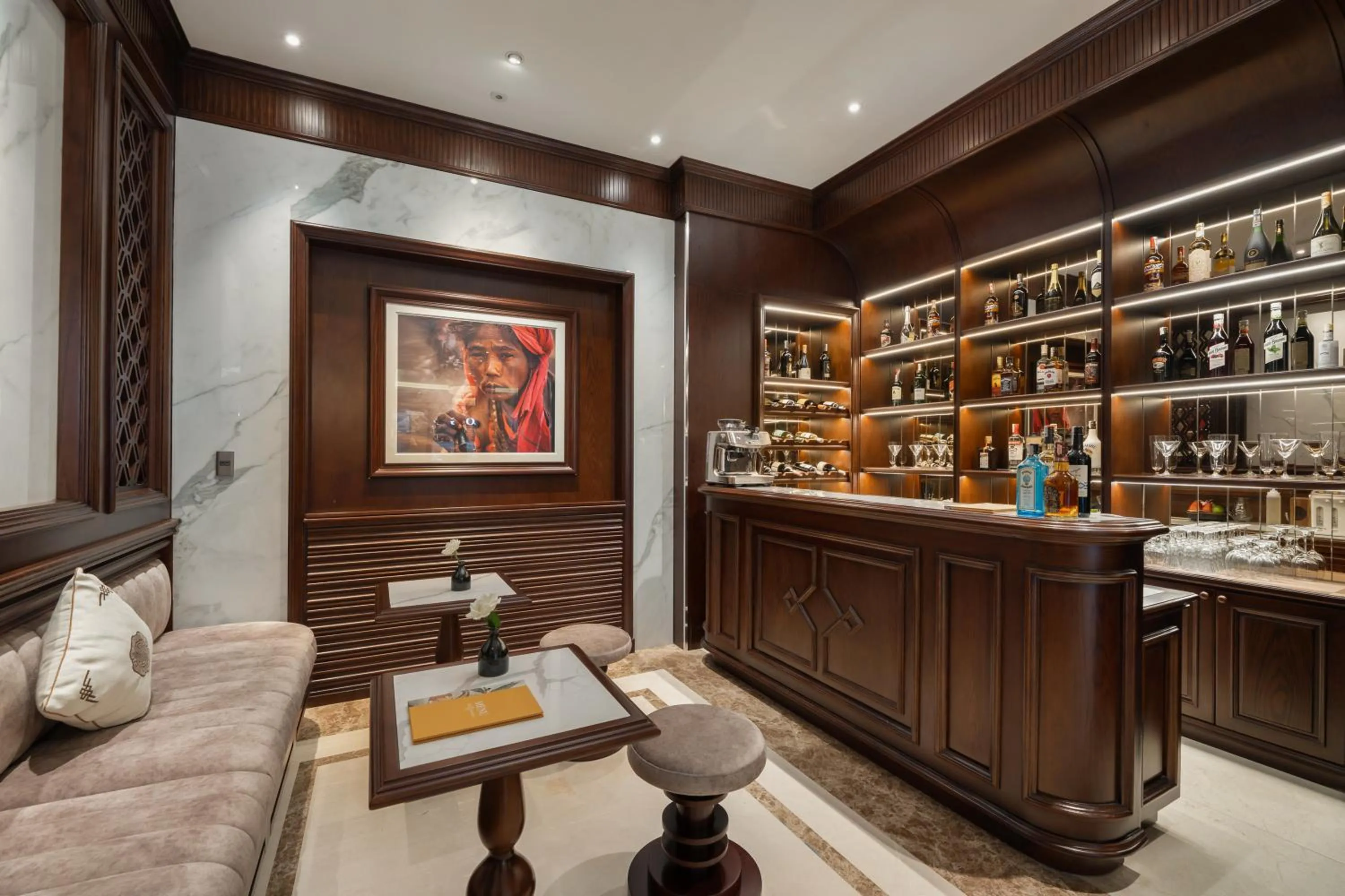 Seating area in The Q Boutique Hotel