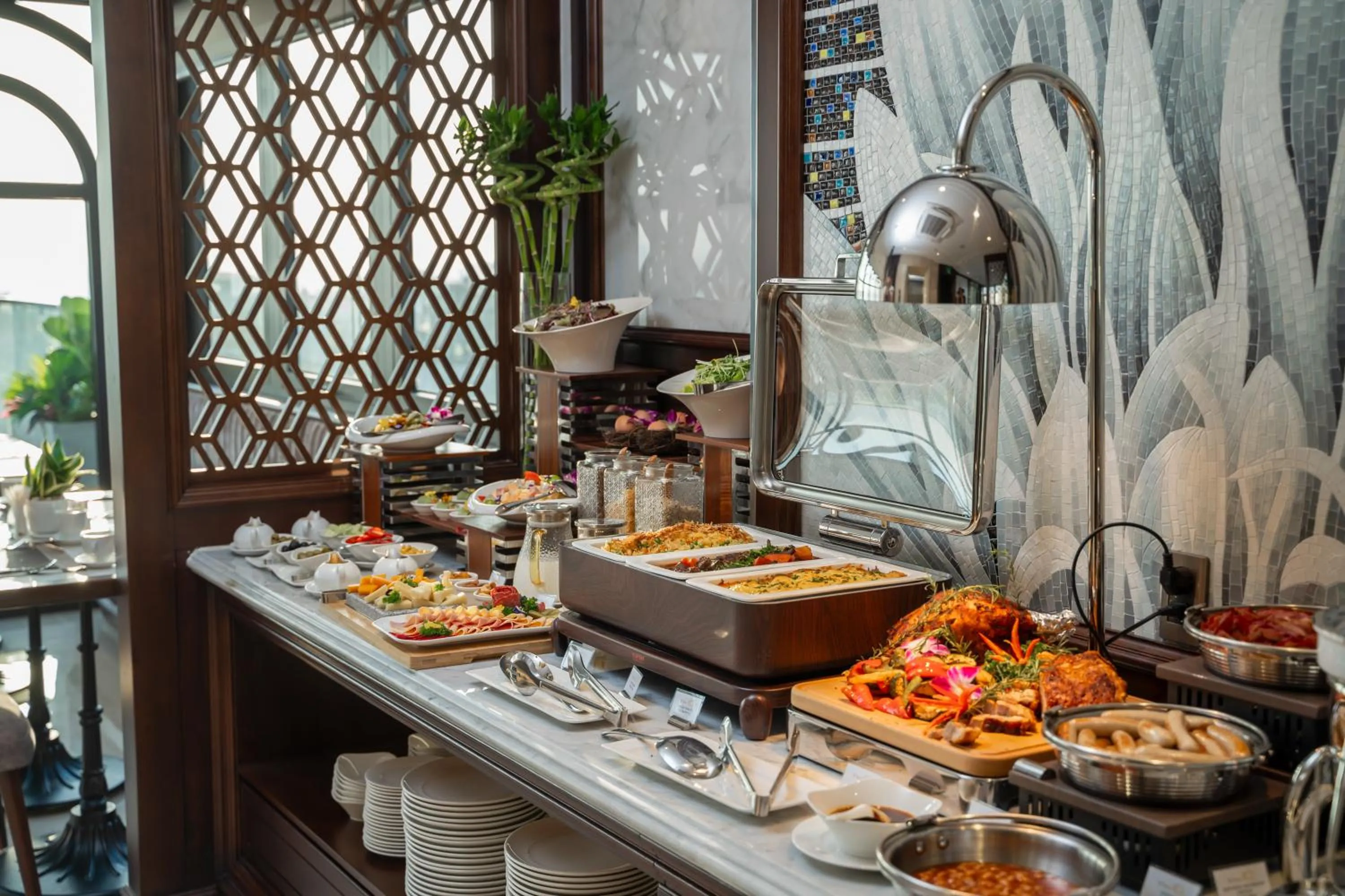 Buffet breakfast in The Q Boutique Hotel