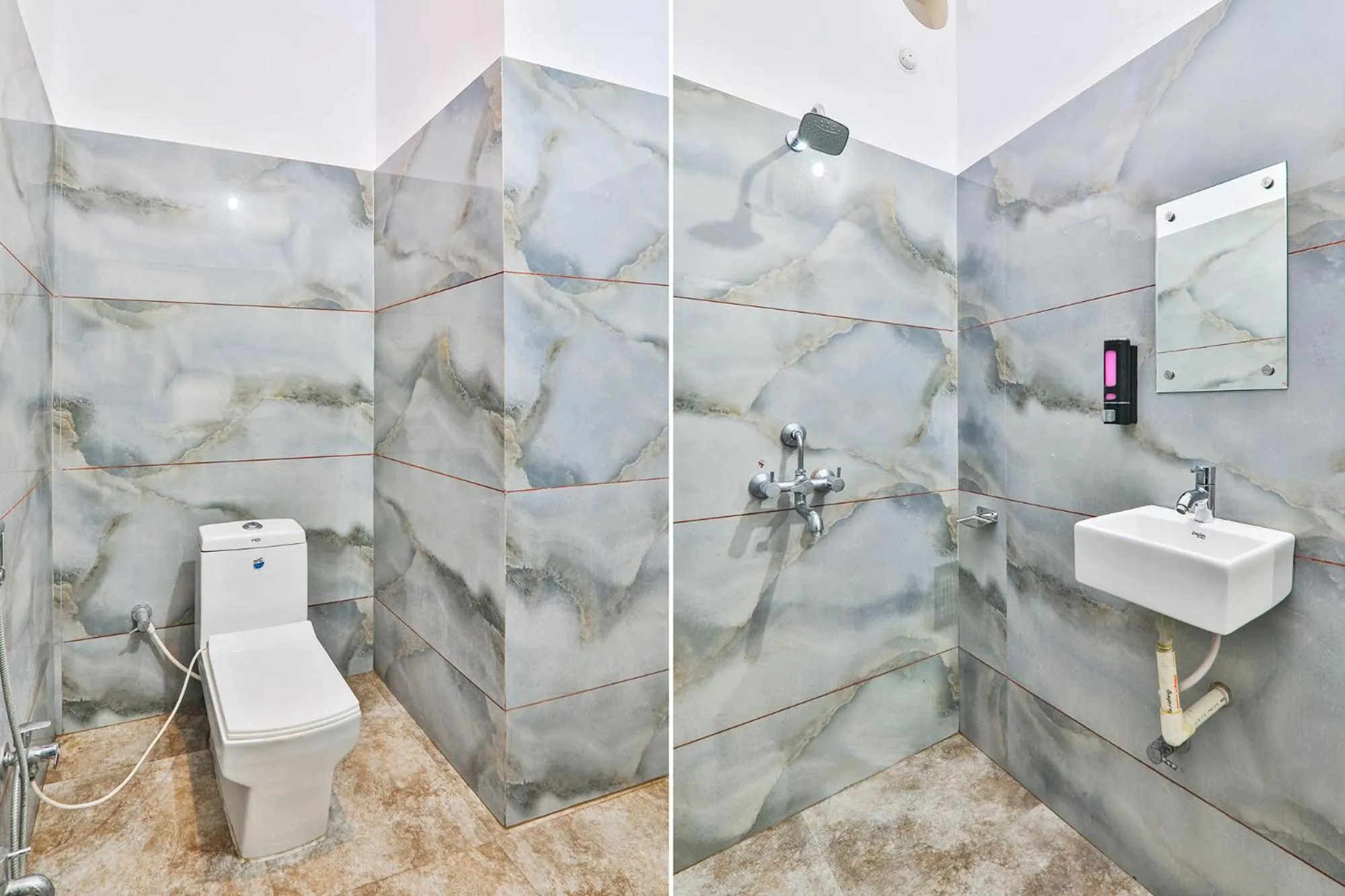 Bathroom in FabHotel Shree Venkatesh Nileyam