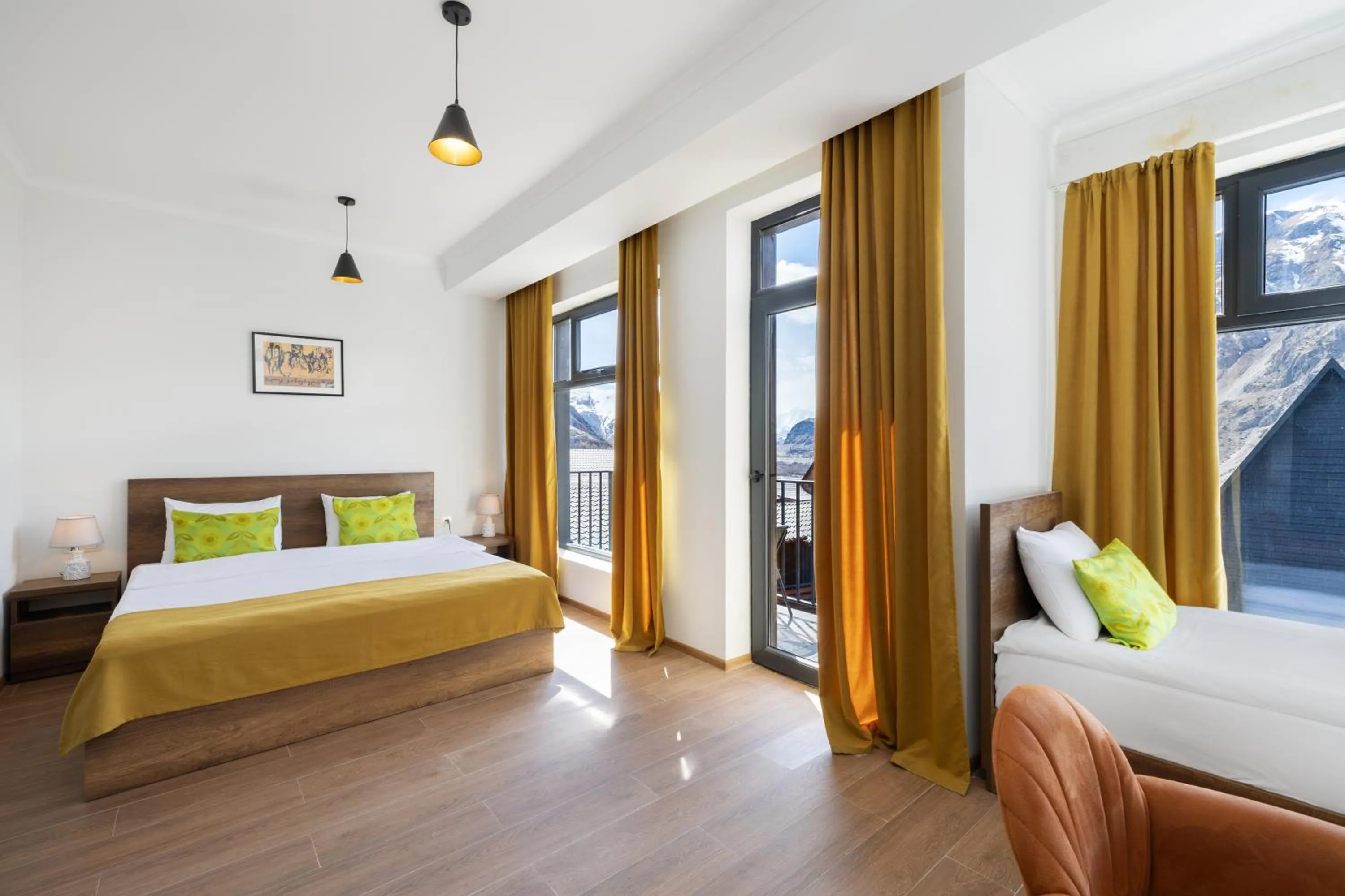 Bedroom, Bed in Melodia KAZBEGI