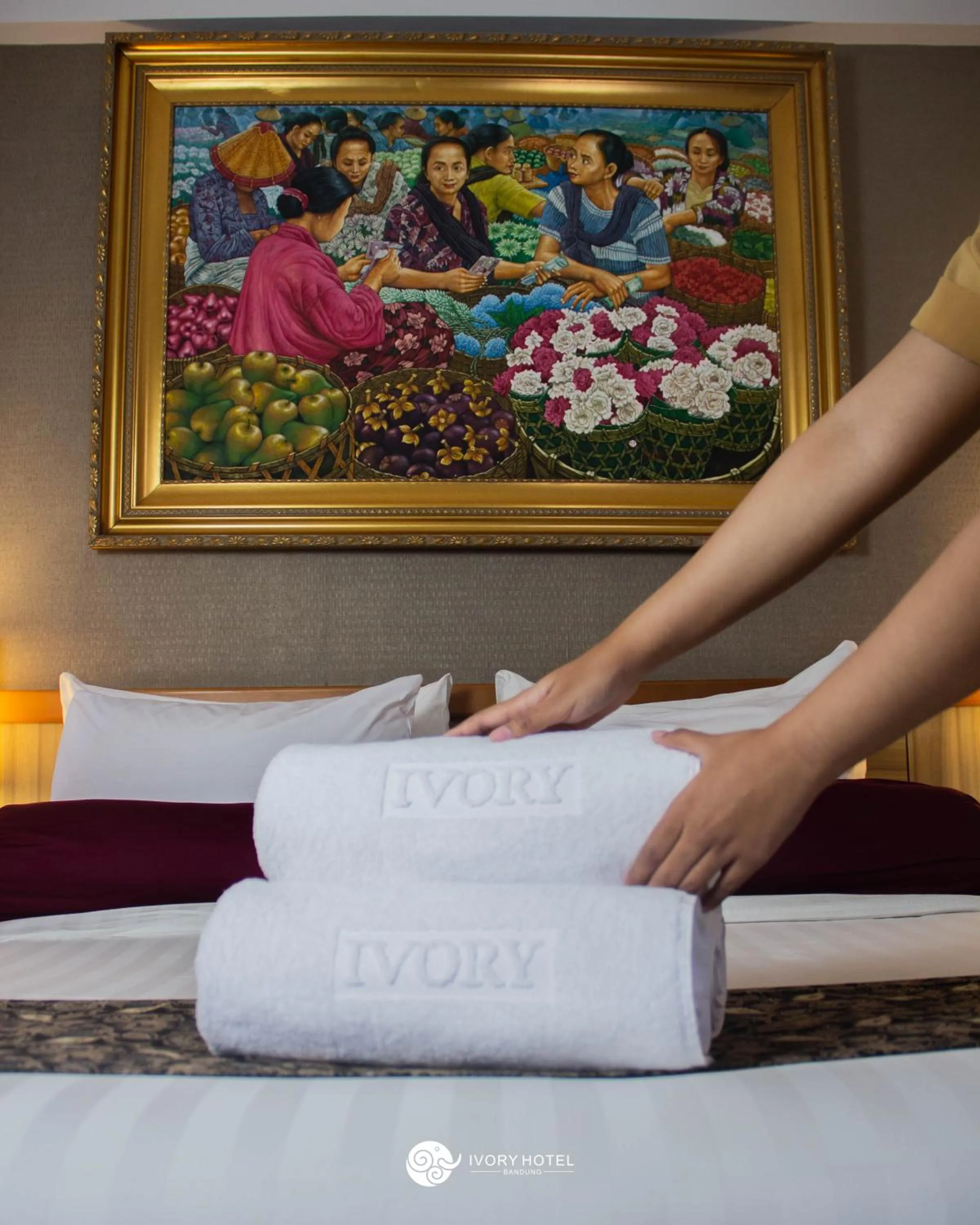 Bed in Ivory Hotel Bandung