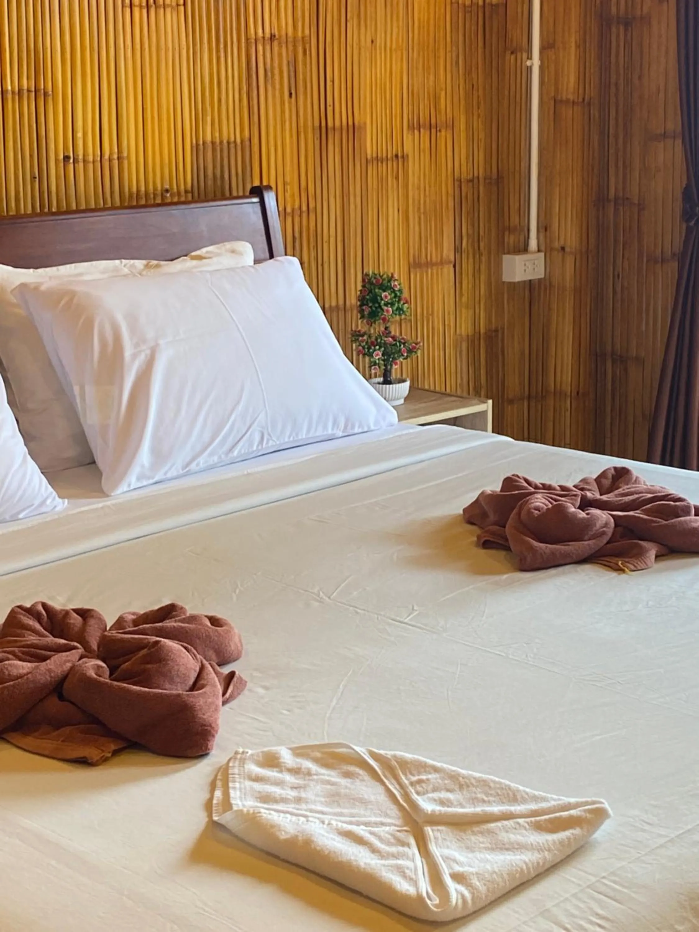 Bed in Lanta Wild Beach Resort