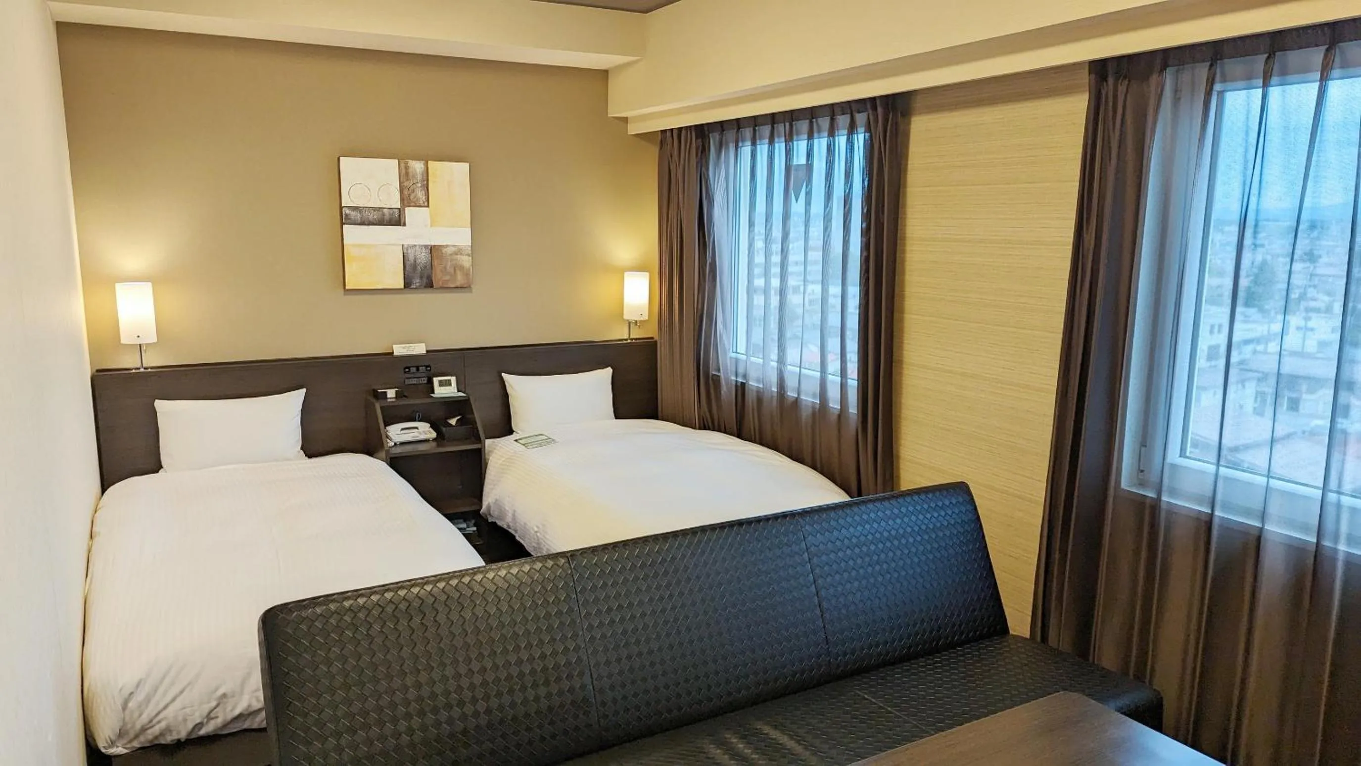 Bedroom, Bed in Hotel Route-Inn Oshu