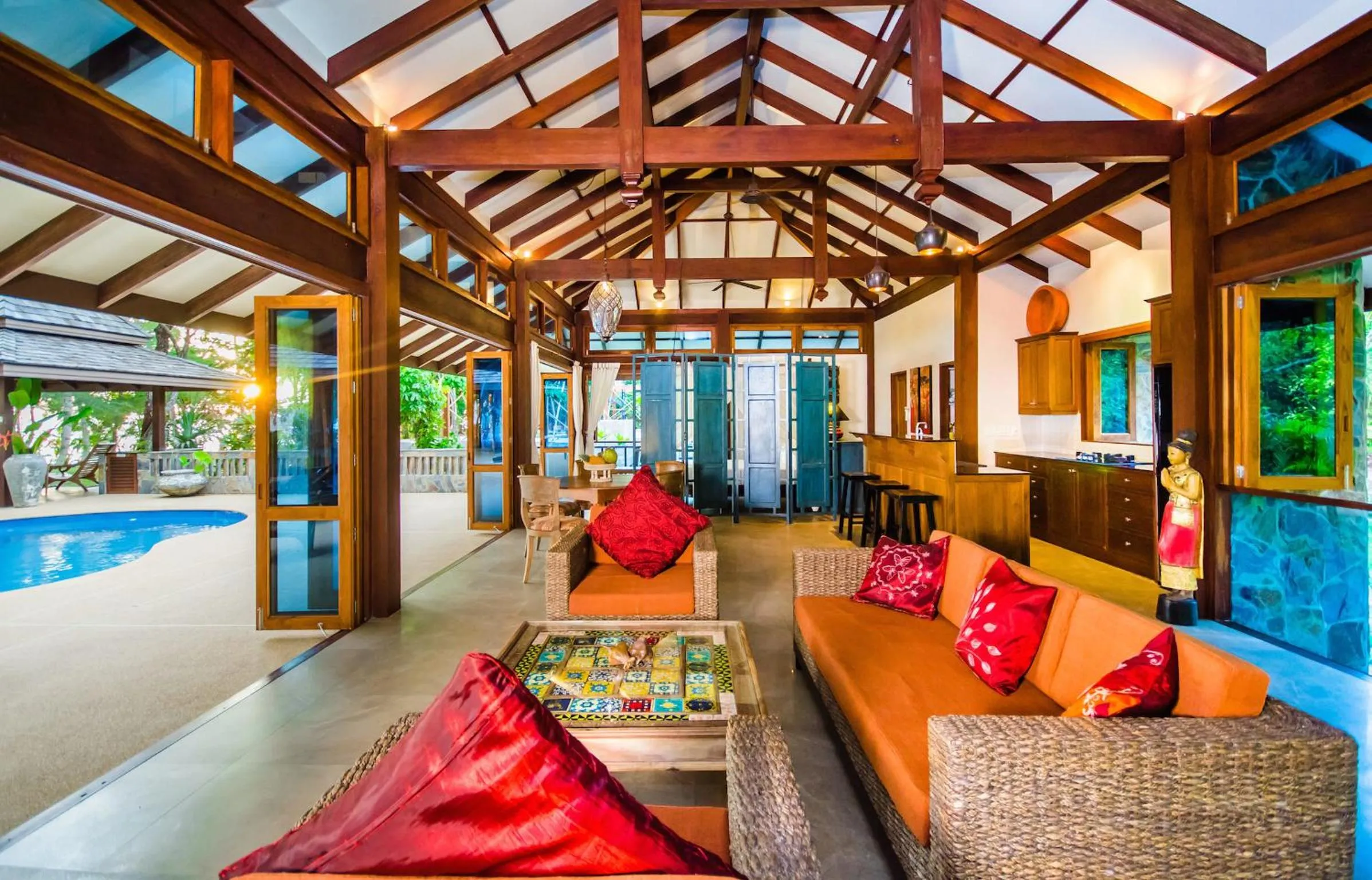 Living room in Koh Jum Beach Villas "A member of Secret Retreats"