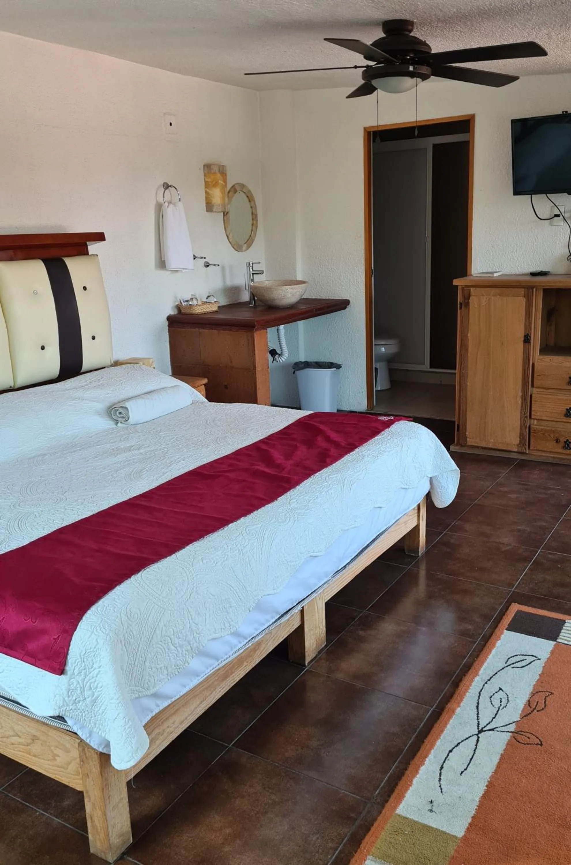 Bed in Hotel Leyenda del Tepozteco