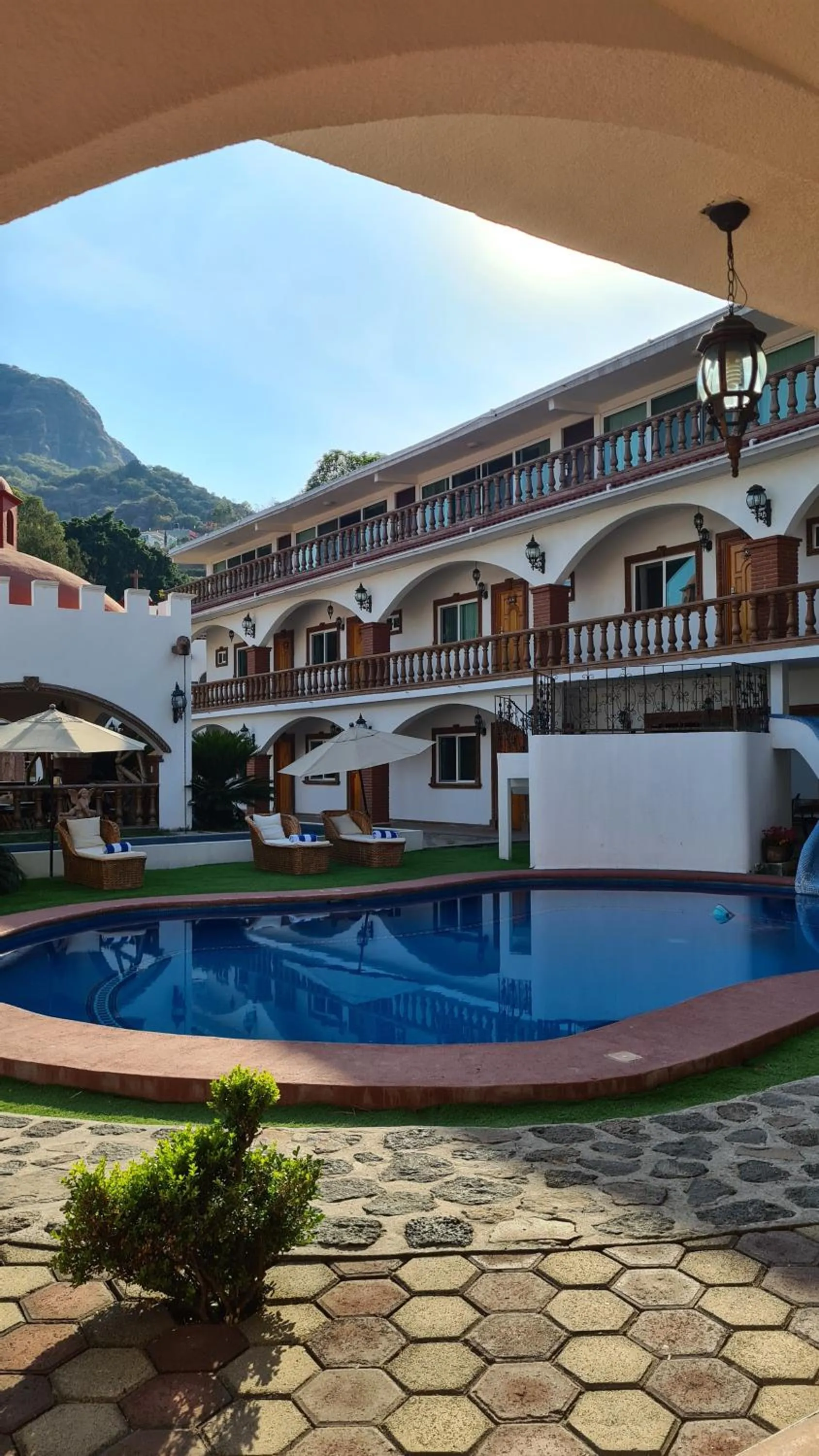 Property building in Hotel Leyenda del Tepozteco